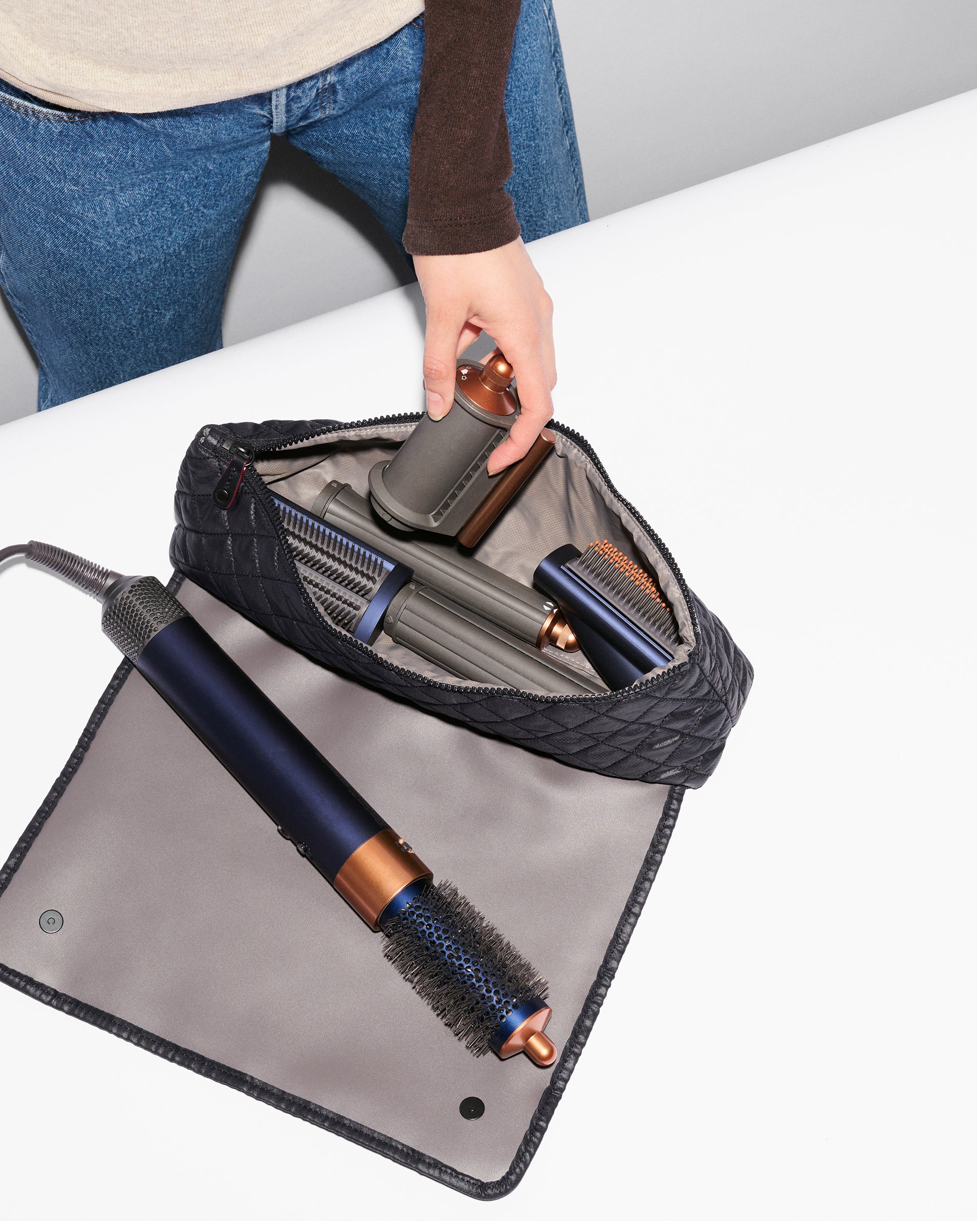 MZ Wallace | Black Travel Hair Care Case