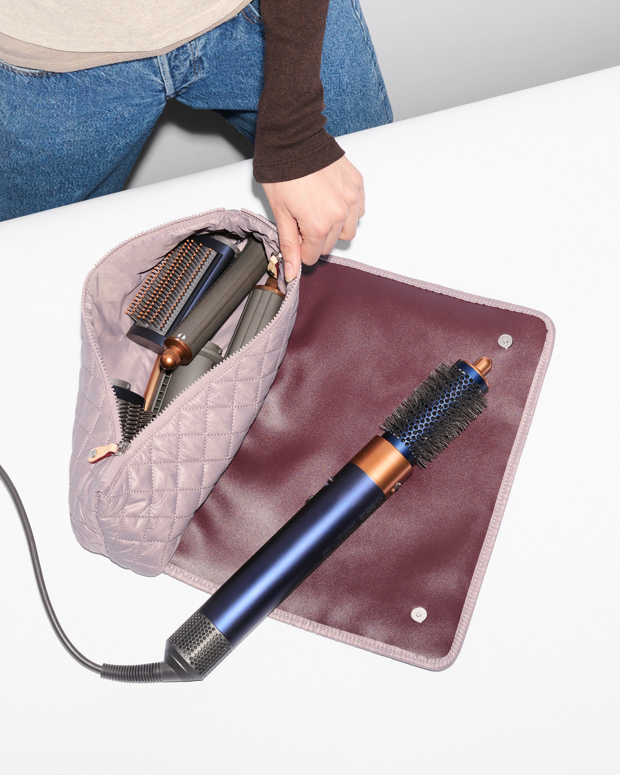 MZ Wallace | Quail Travel Hair Care Case | Travel Accessories | Travel Organizers and Pouches