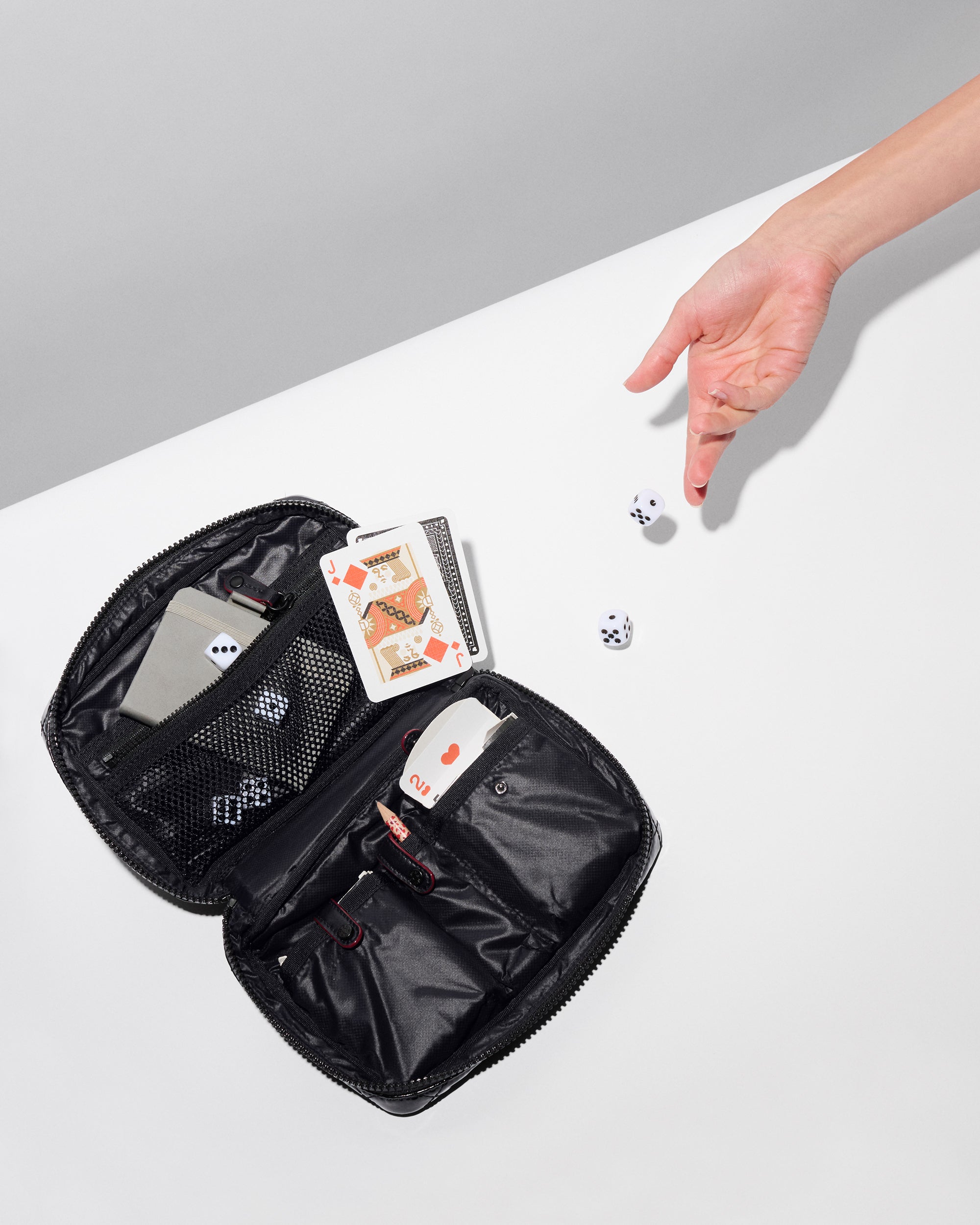 Black Lacquer Game Organizer