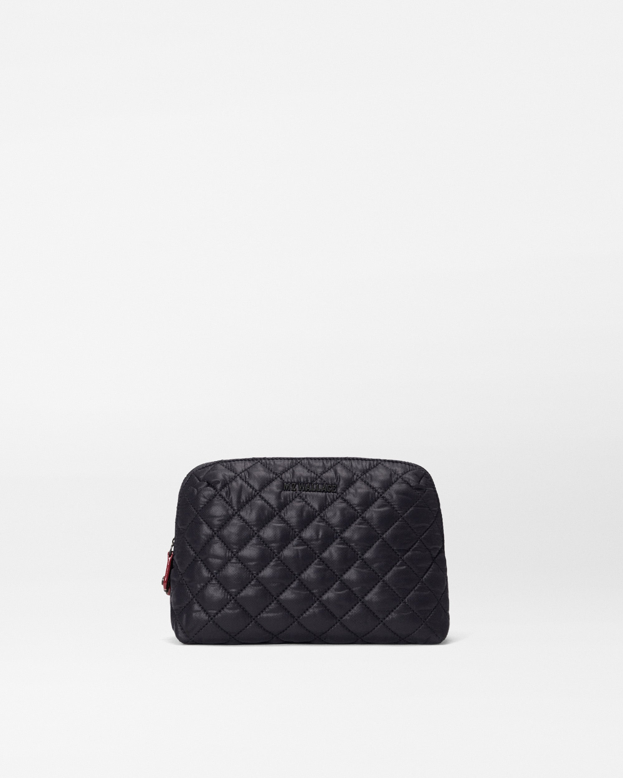 Black Medium Double Zip Cosmetic