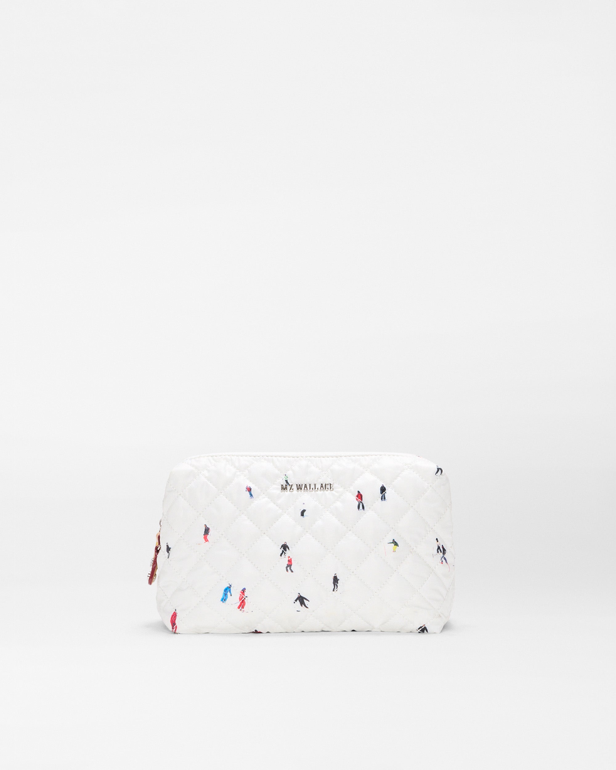 Dede Ski Print Medium Double Zip Cosmetic