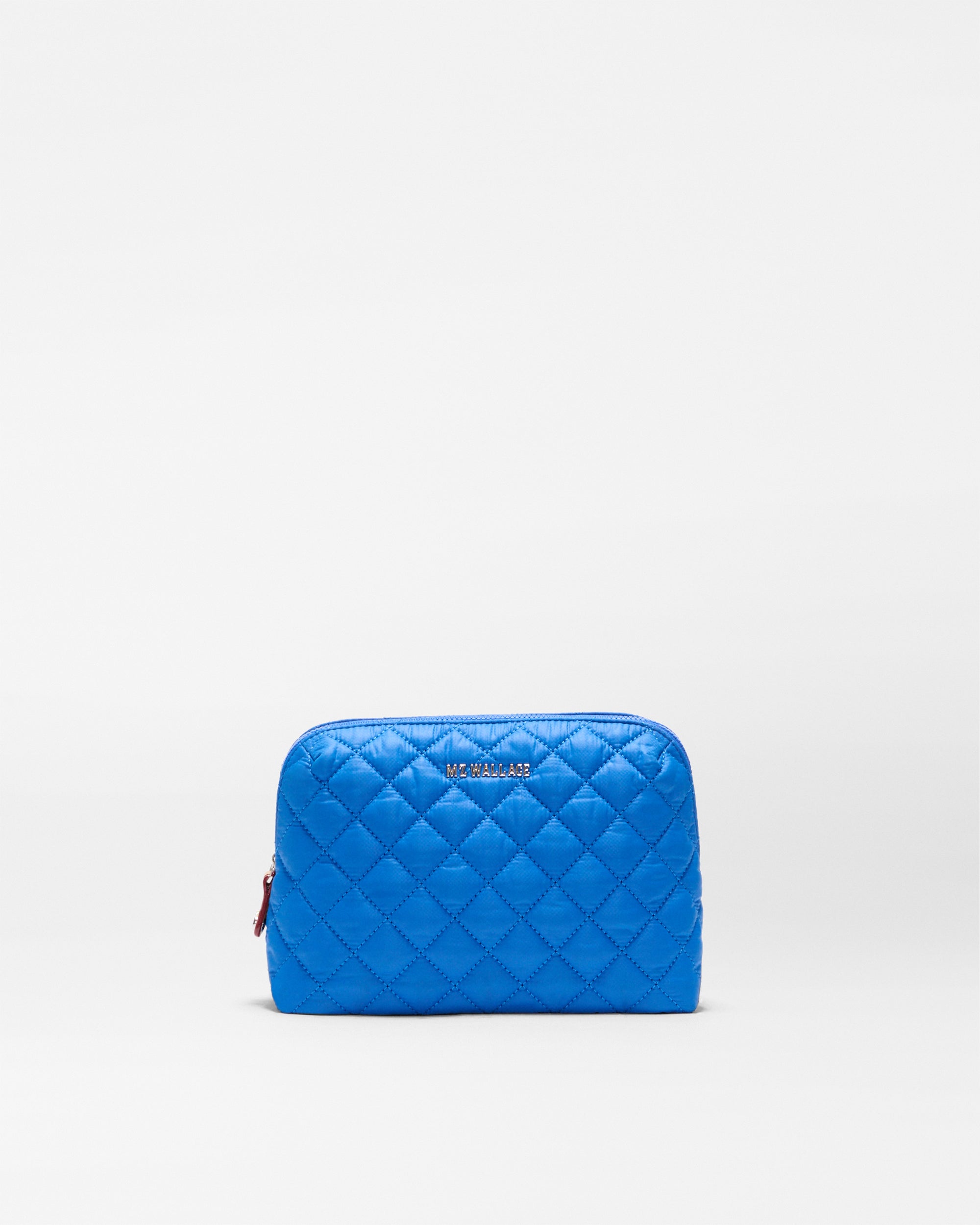 MZ Wallace Surf Blue Medium Double Zip Cosmetic – Accessories | MZ