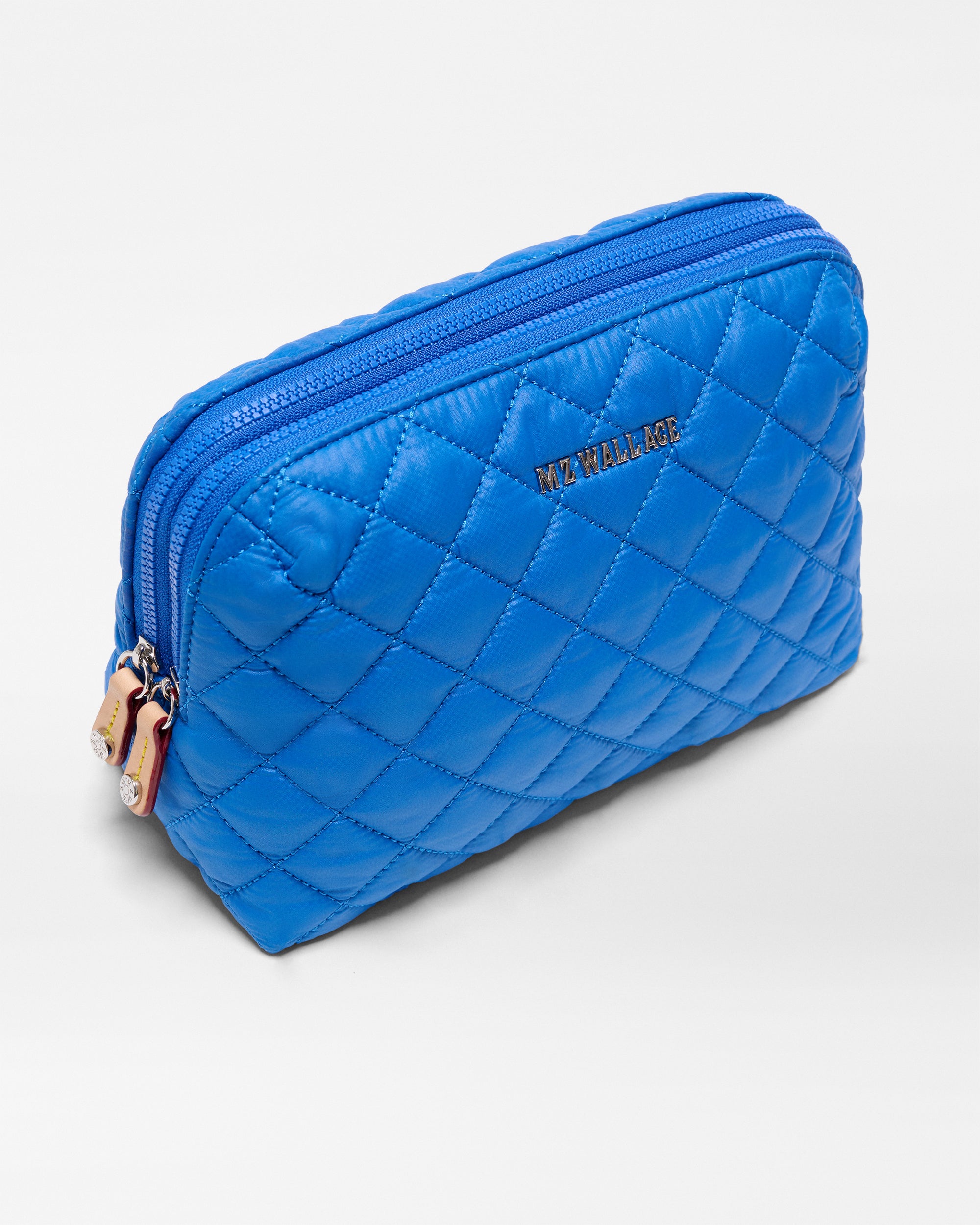 美品MC L – It Shall Be MZ Wallace Surf Blue Medium Double Zip Cosmetic – Accessories | MZ