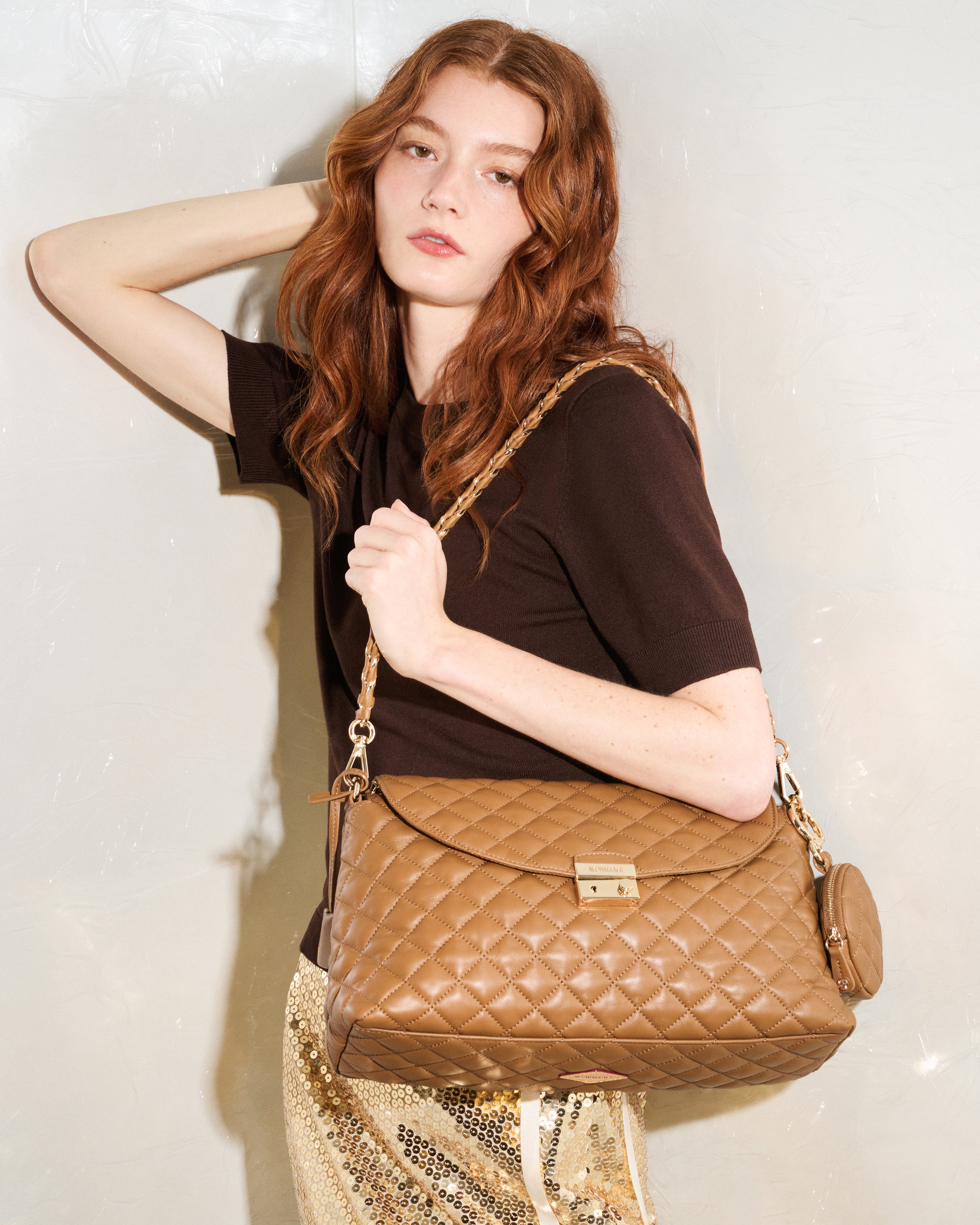 Caramel Leather Crosby Lock Shoulder