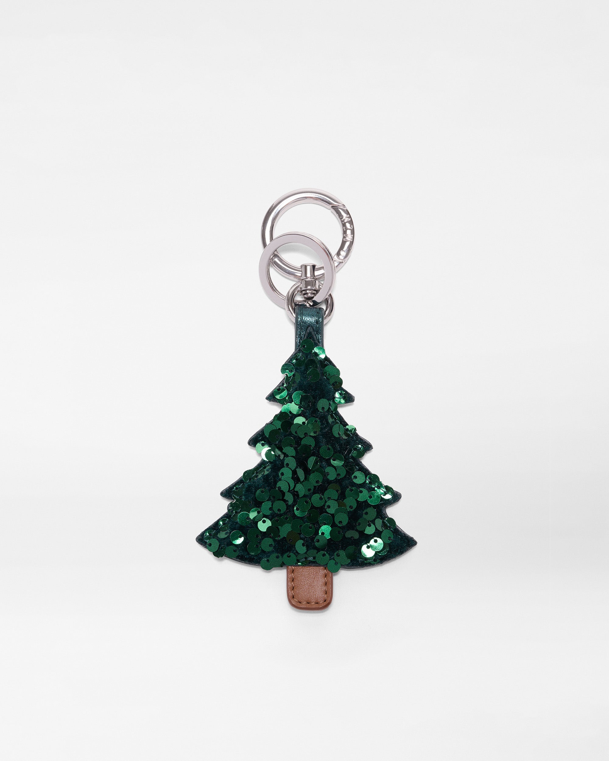 Multi Leather Christmas Tree Charm