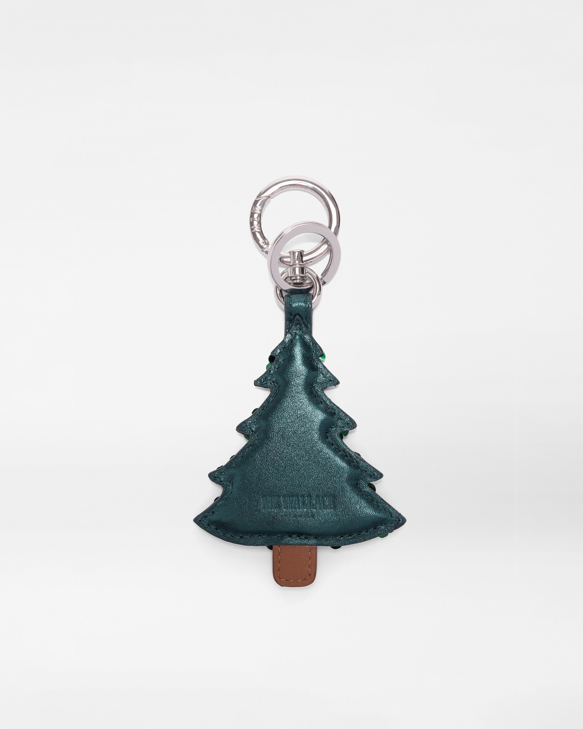 Multi Leather Christmas Tree Charm