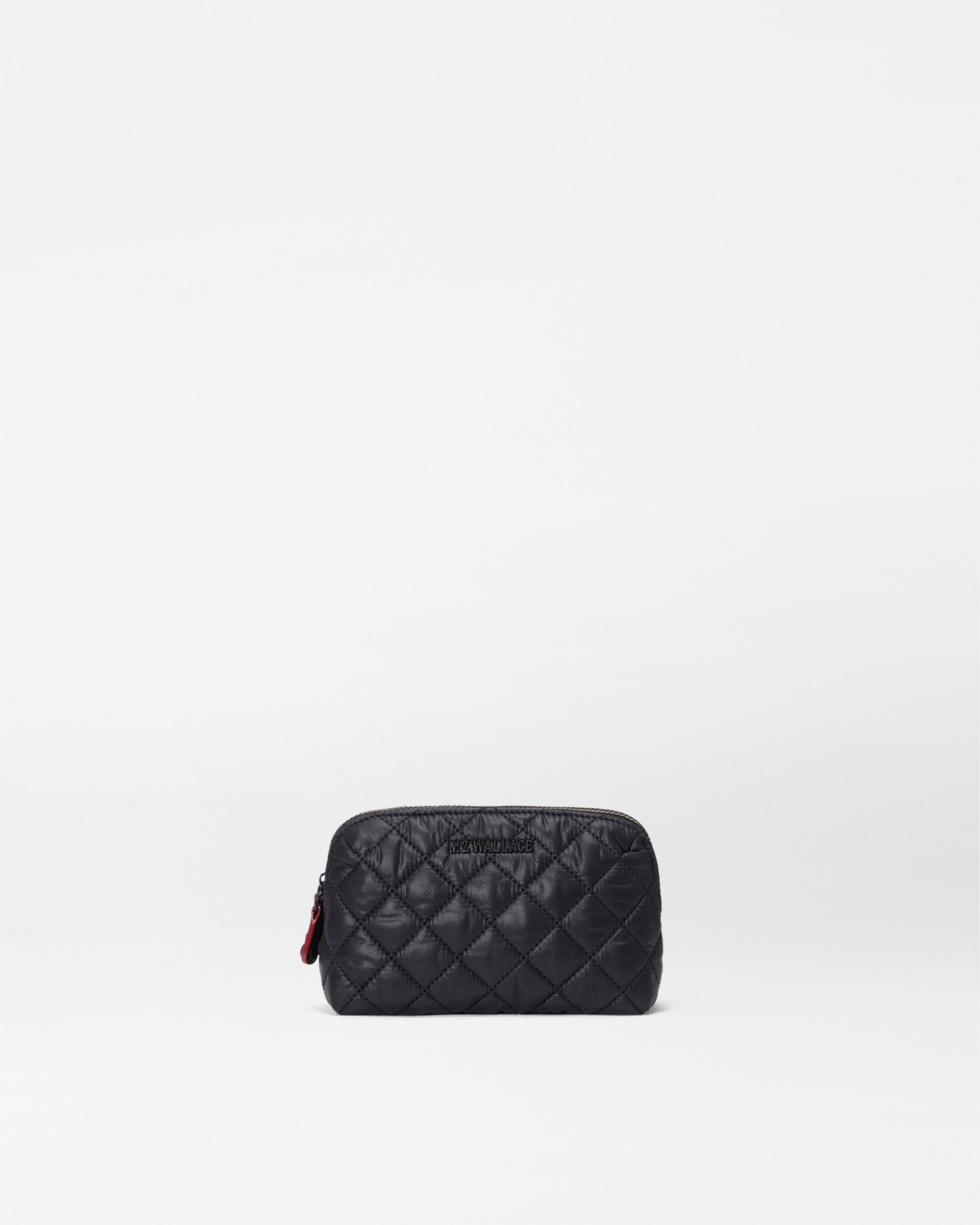 Black Small  Double Zip Cosmetic