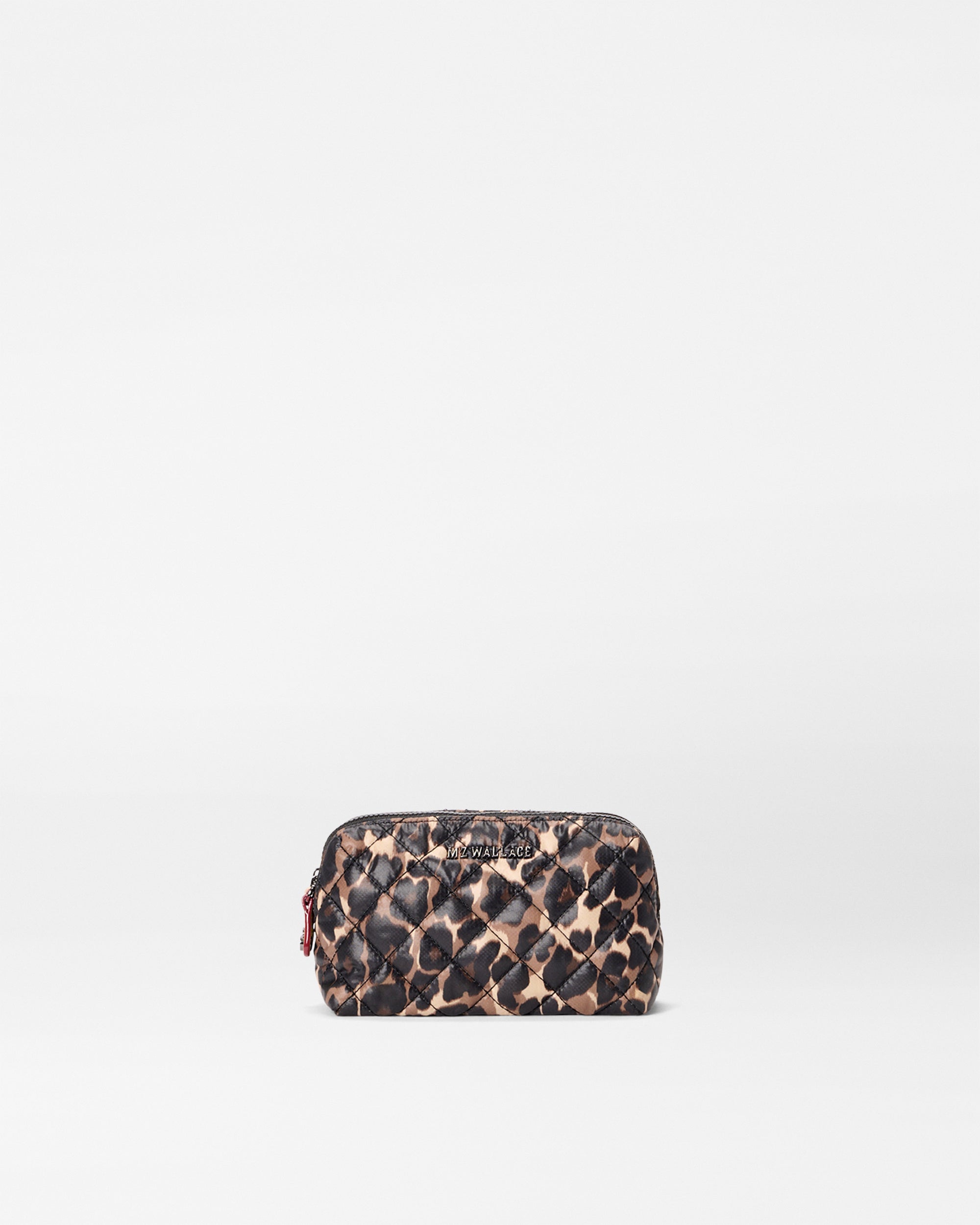 Leopard Small  Double Zip Cosmetic