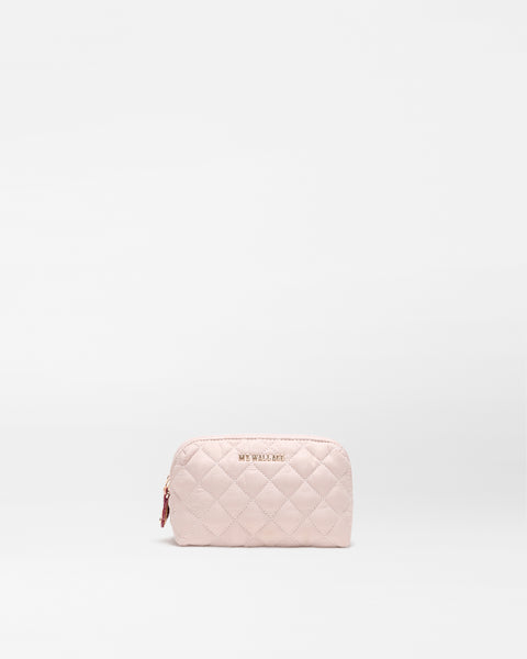 City Pink Small Double Zip Cosmetic