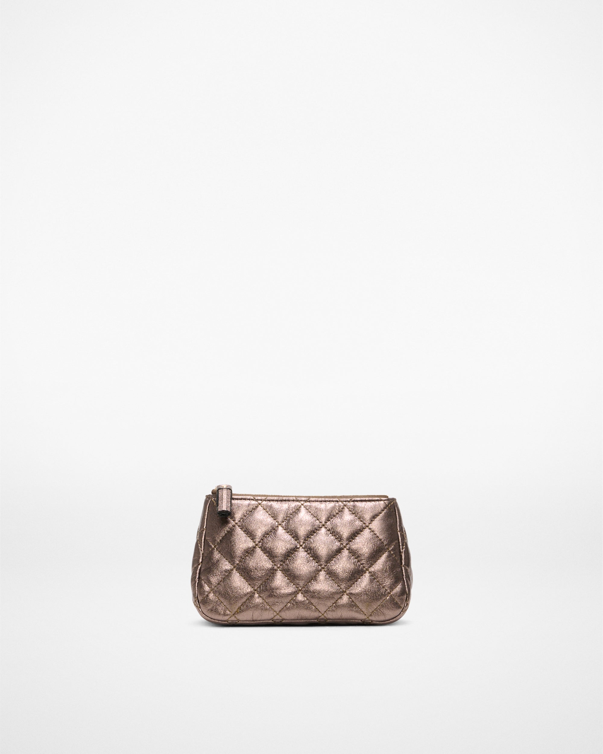 Midnight Metallic Leather Medium Luna Cosmetic