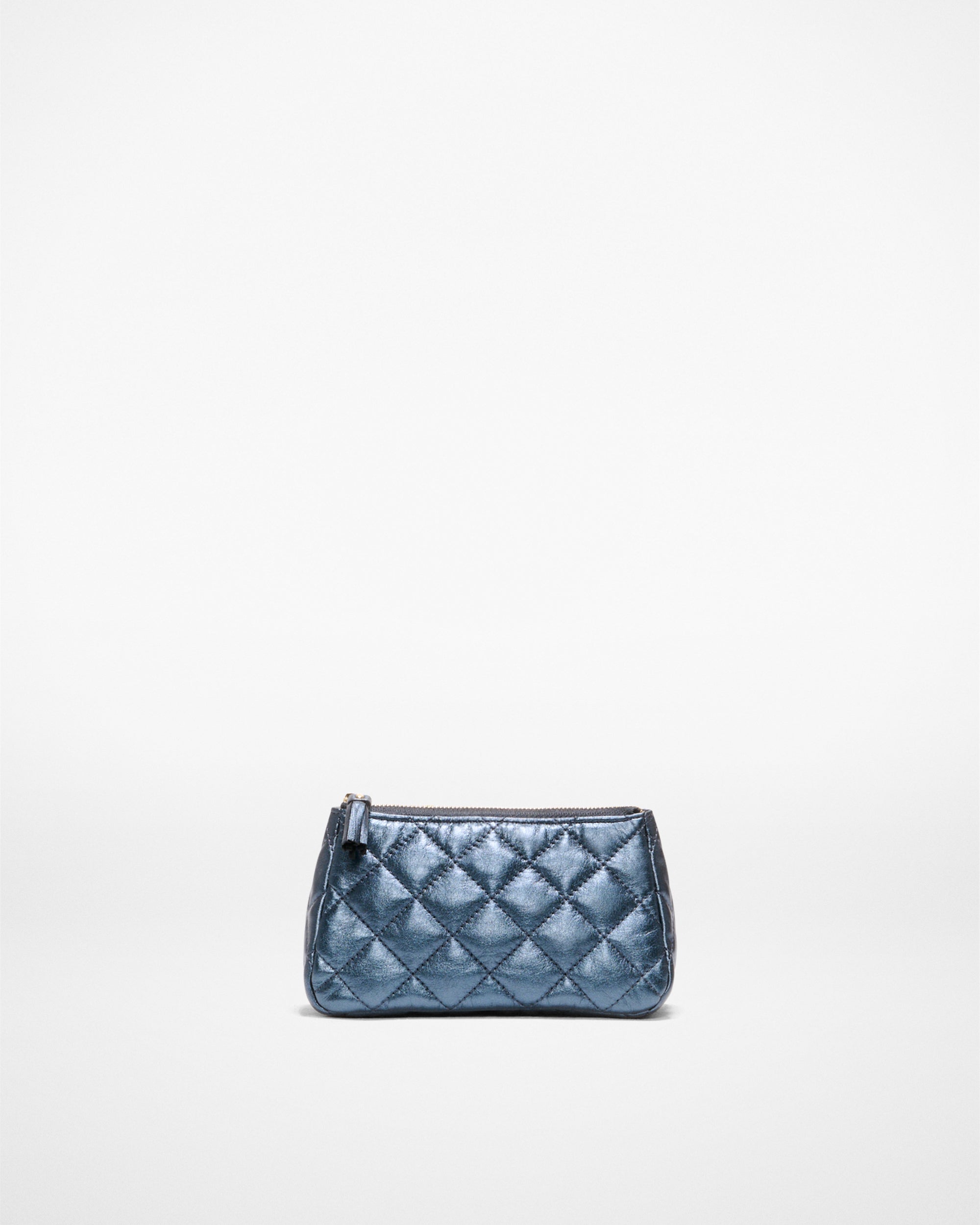 mucc LaMA 写真 Espresso Metallic Leather Small Luna Cosmetic