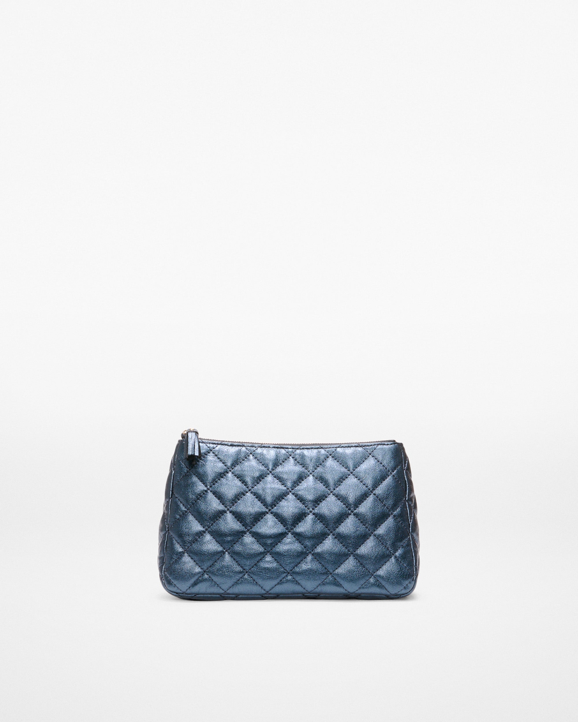 Espresso Metallic Leather Medium Luna Cosmetic