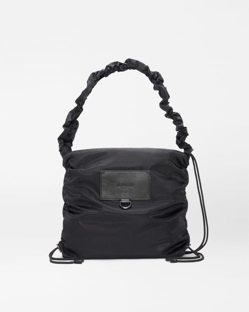 MZ Wallace | Black Scrunch Shoulder Bag