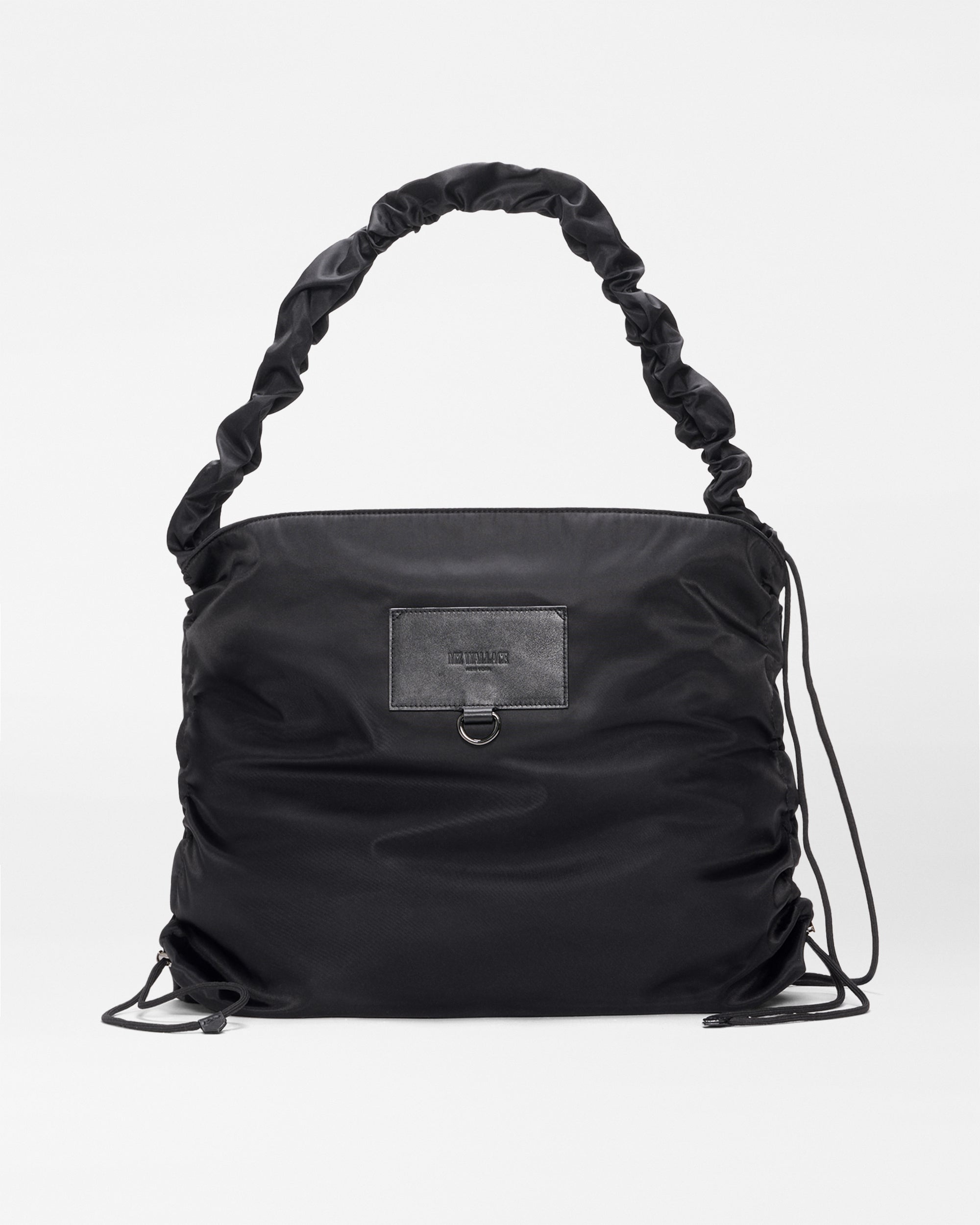 MZ Wallace | Black Large Scrunch Shoulder