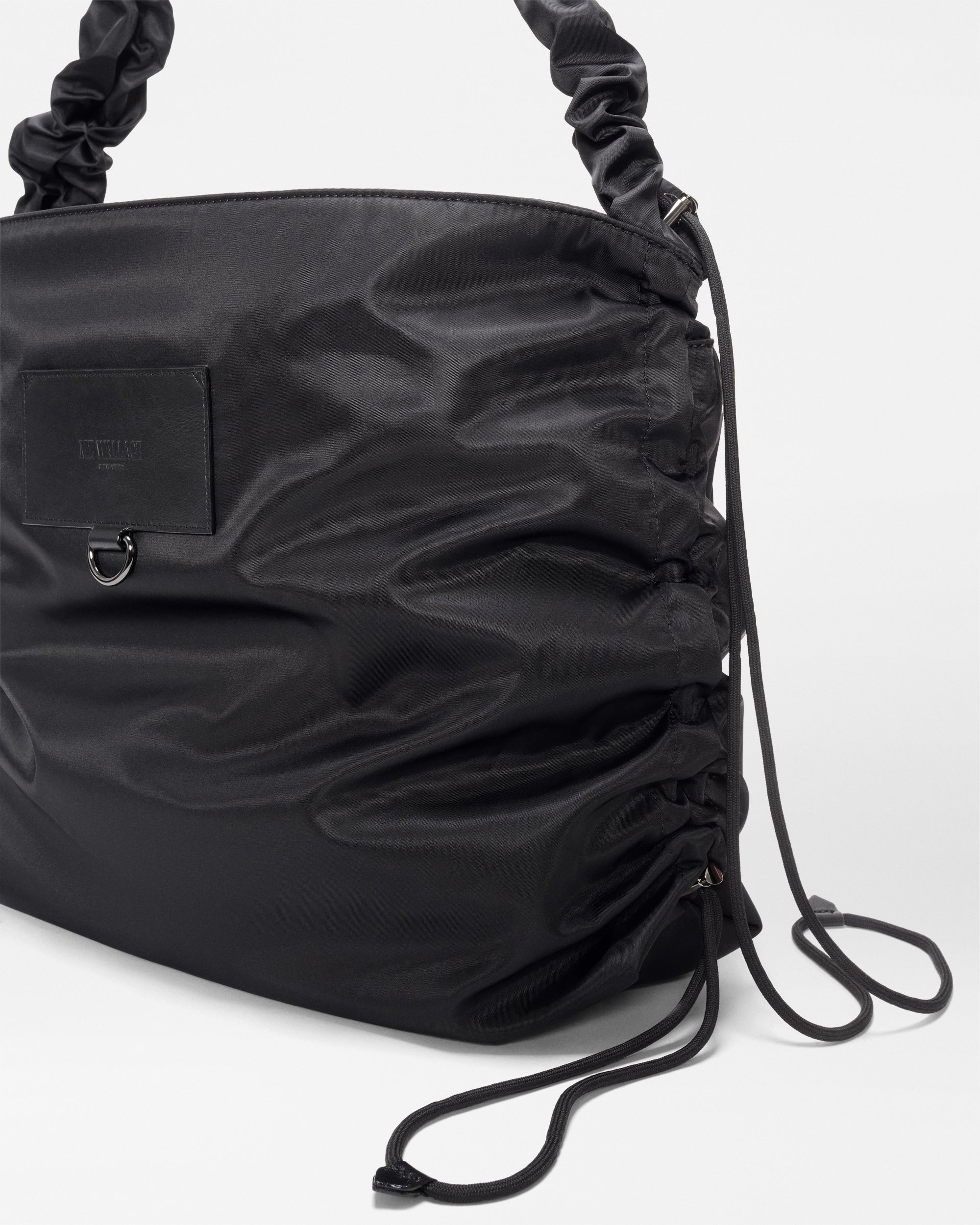 MZ Wallace | Black Large Scrunch Shoulder