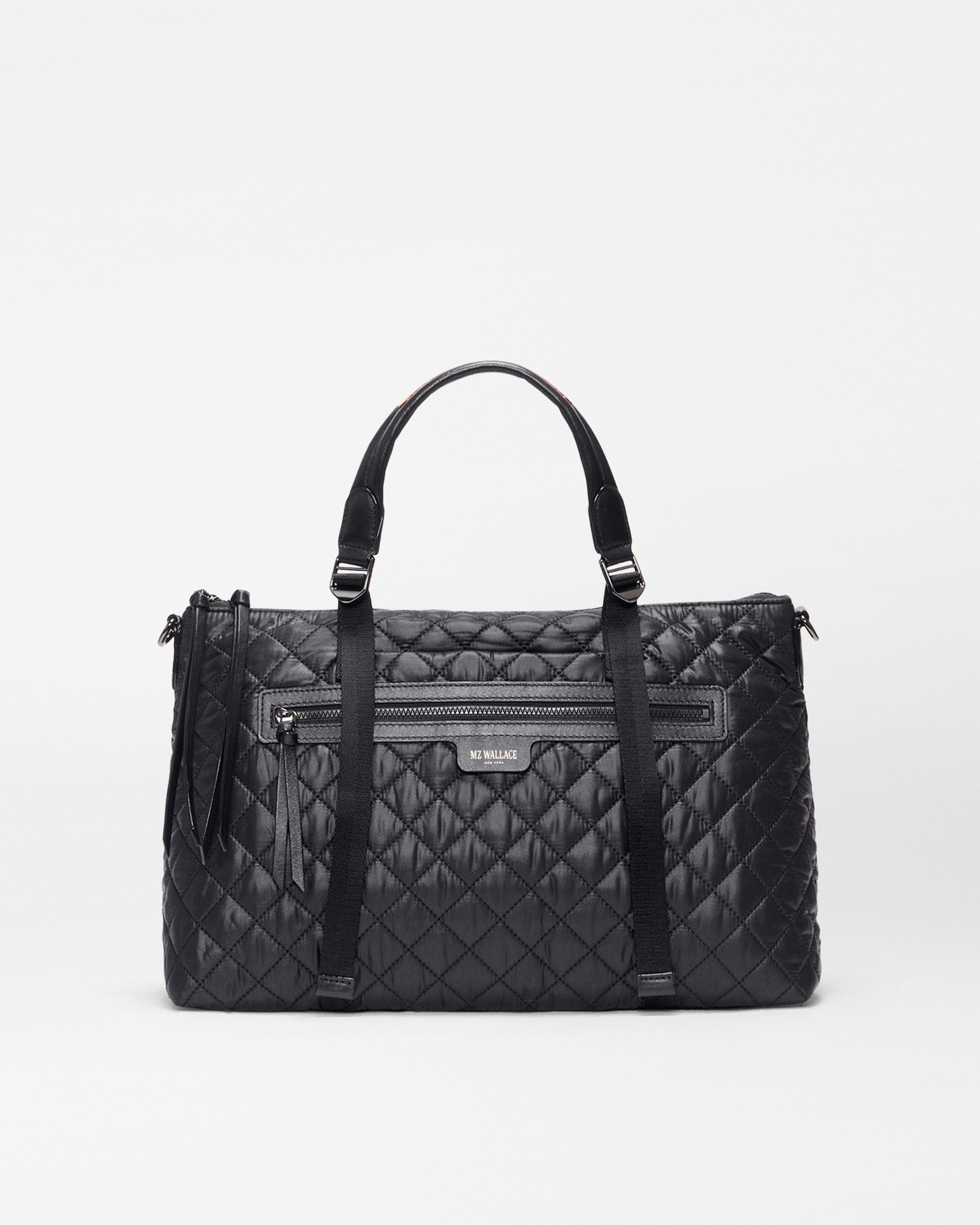 MZ Wallace | Park Collection | Black Medium Park Satchel
