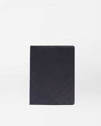 Black Quilted Leather Notebook Cover