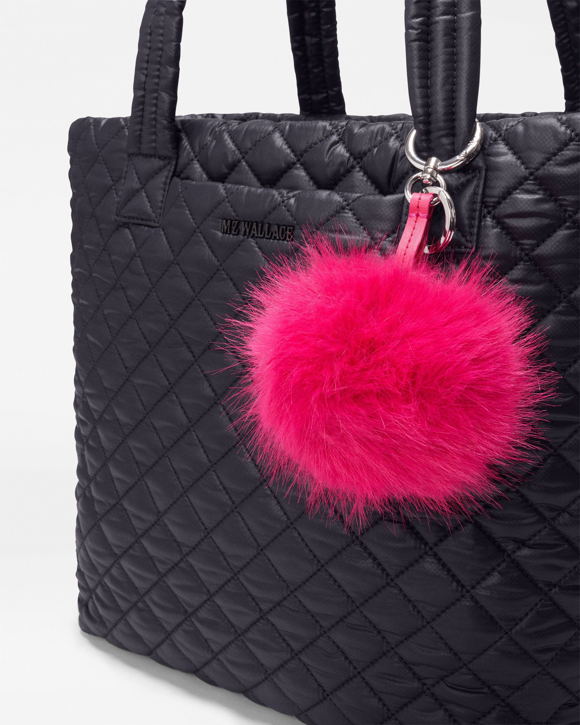 Fuchsia Pom Pom Charm