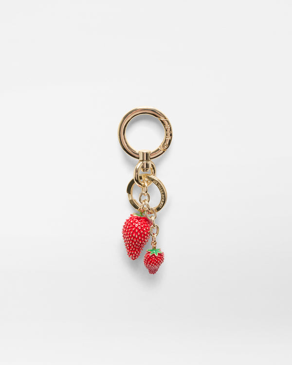 Multi Color Strawberry Key Charm