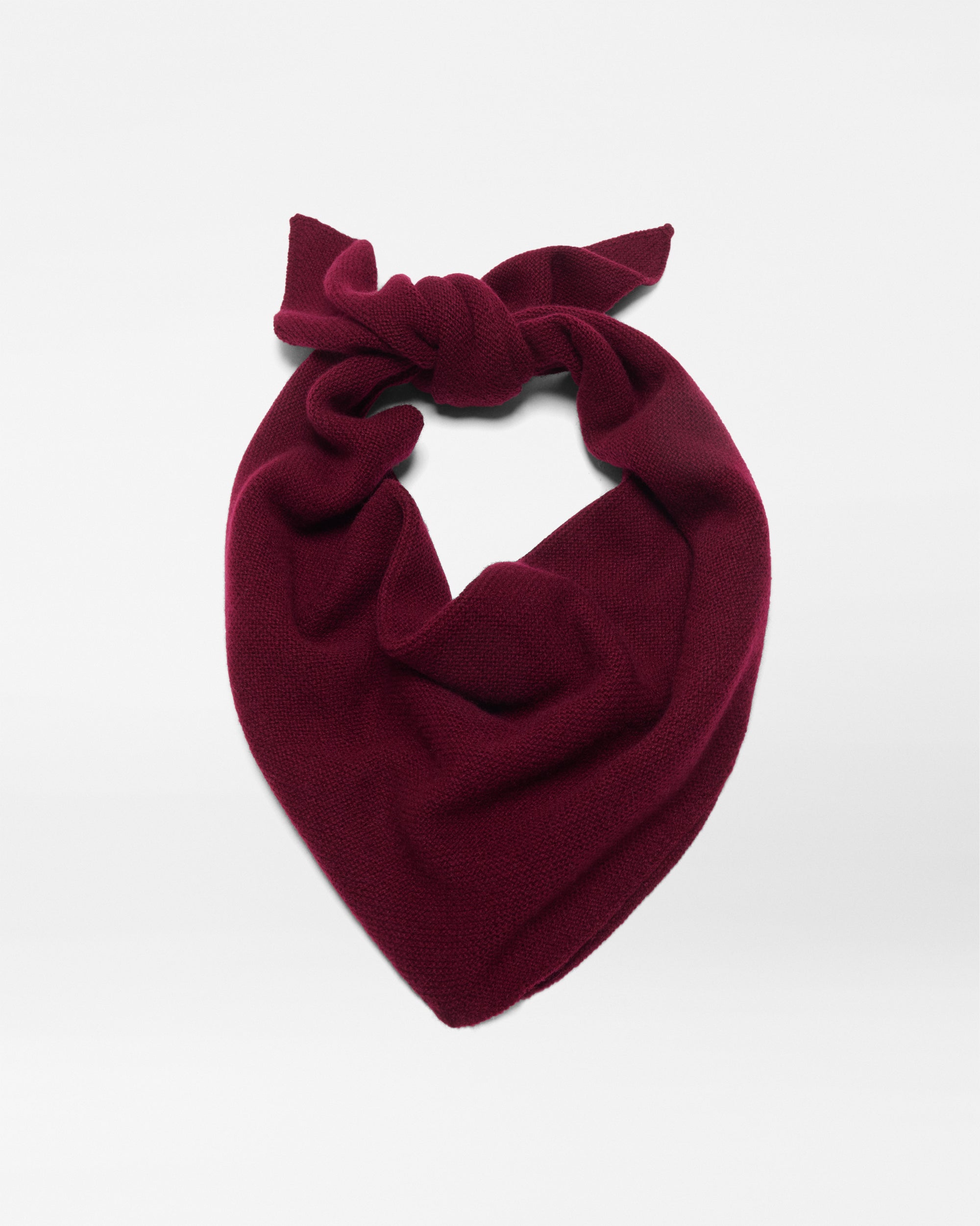 Merlot Cashmere Scarf with Pouch