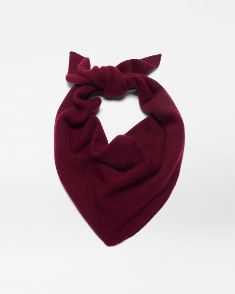 Merlot Cashmere Scarf with Pouch