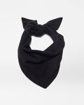 Black Cashmere Scarf with Pouch