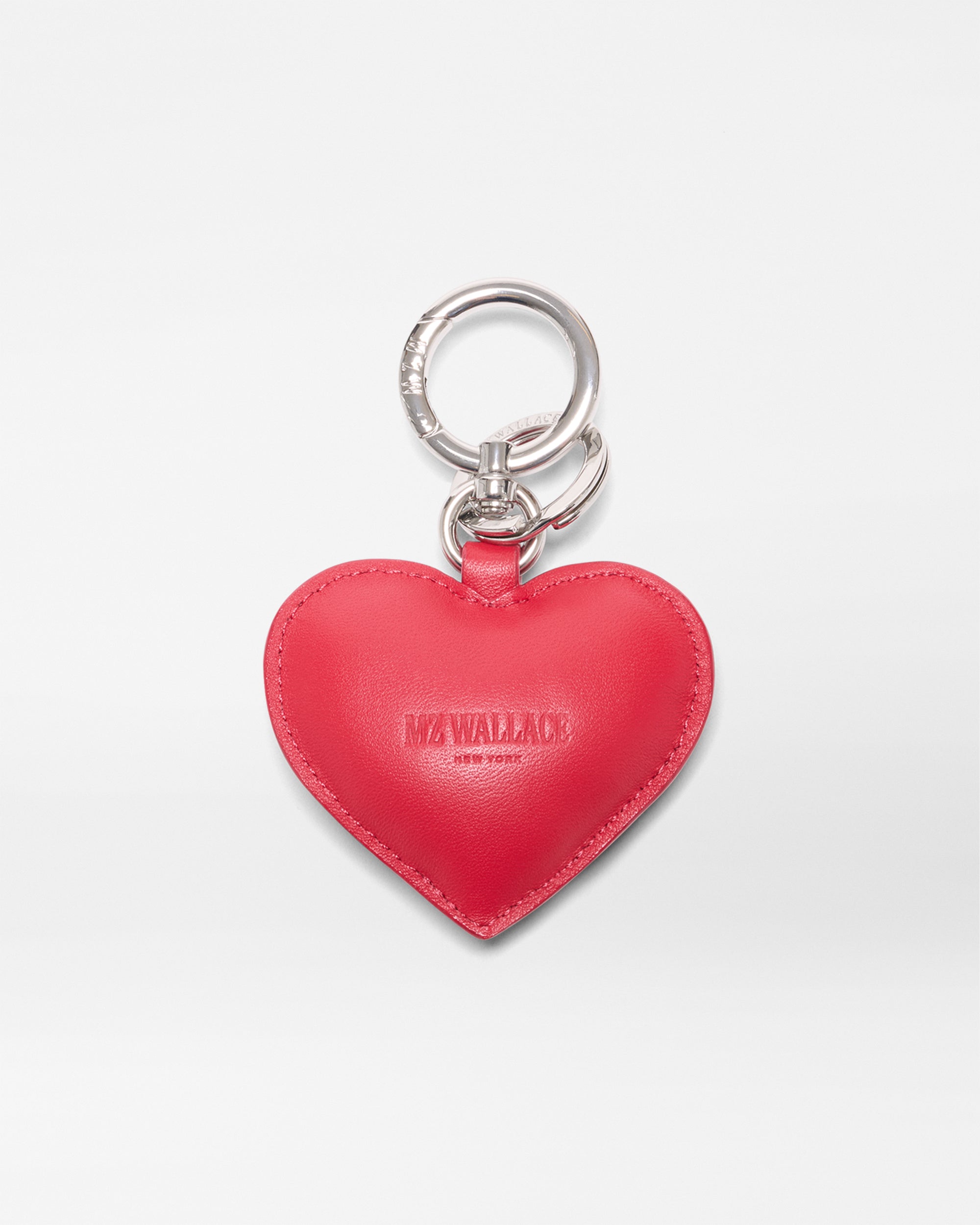 Red Leather Heart Charm