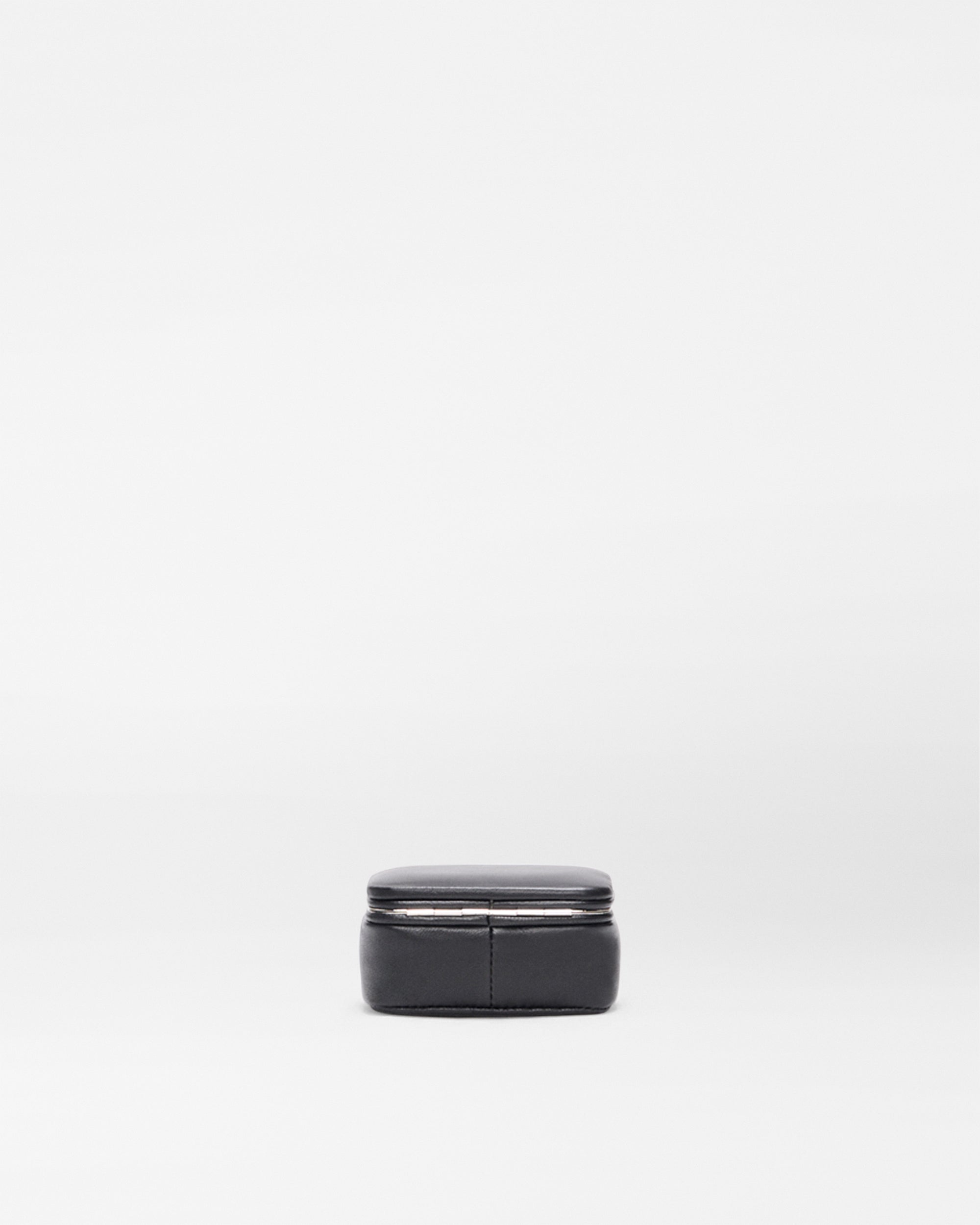 Black Mini Travel Jewelry Case with Red Lining | MZ Wallace