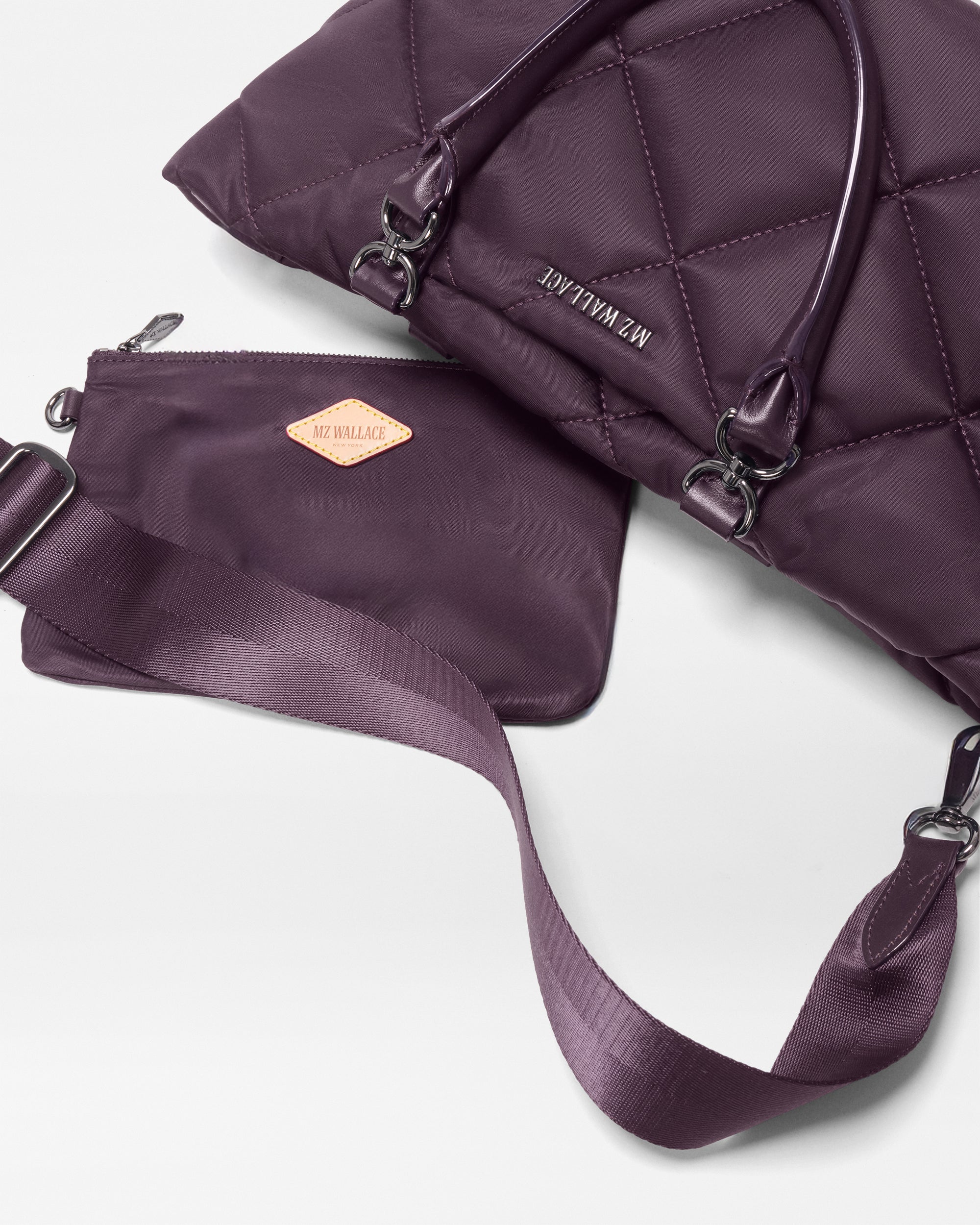 MZ Wallace Raisin Small Madison E/W Tote – Tote | MZ Wallace