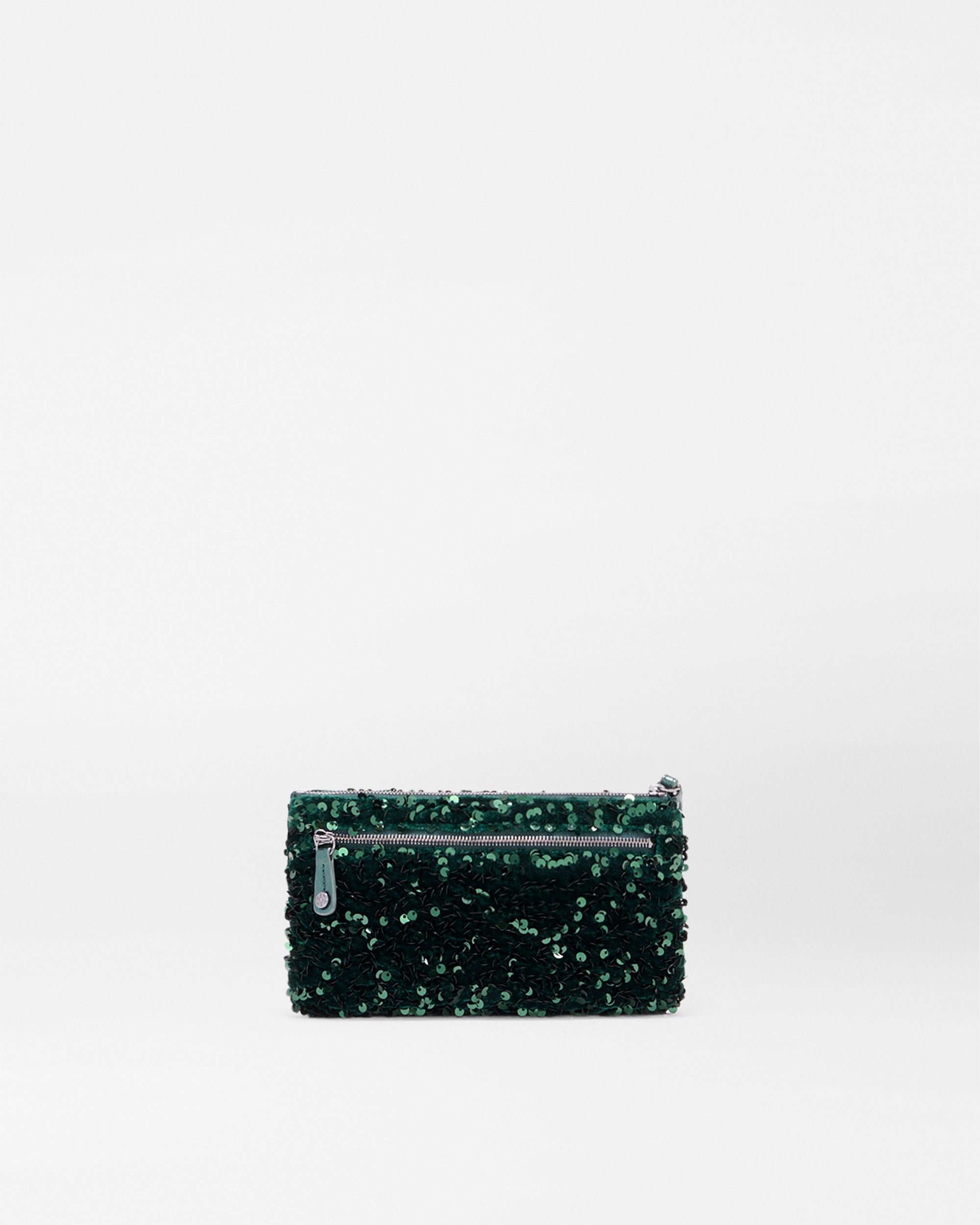Mallard Sequin Flat Metro Wristlet