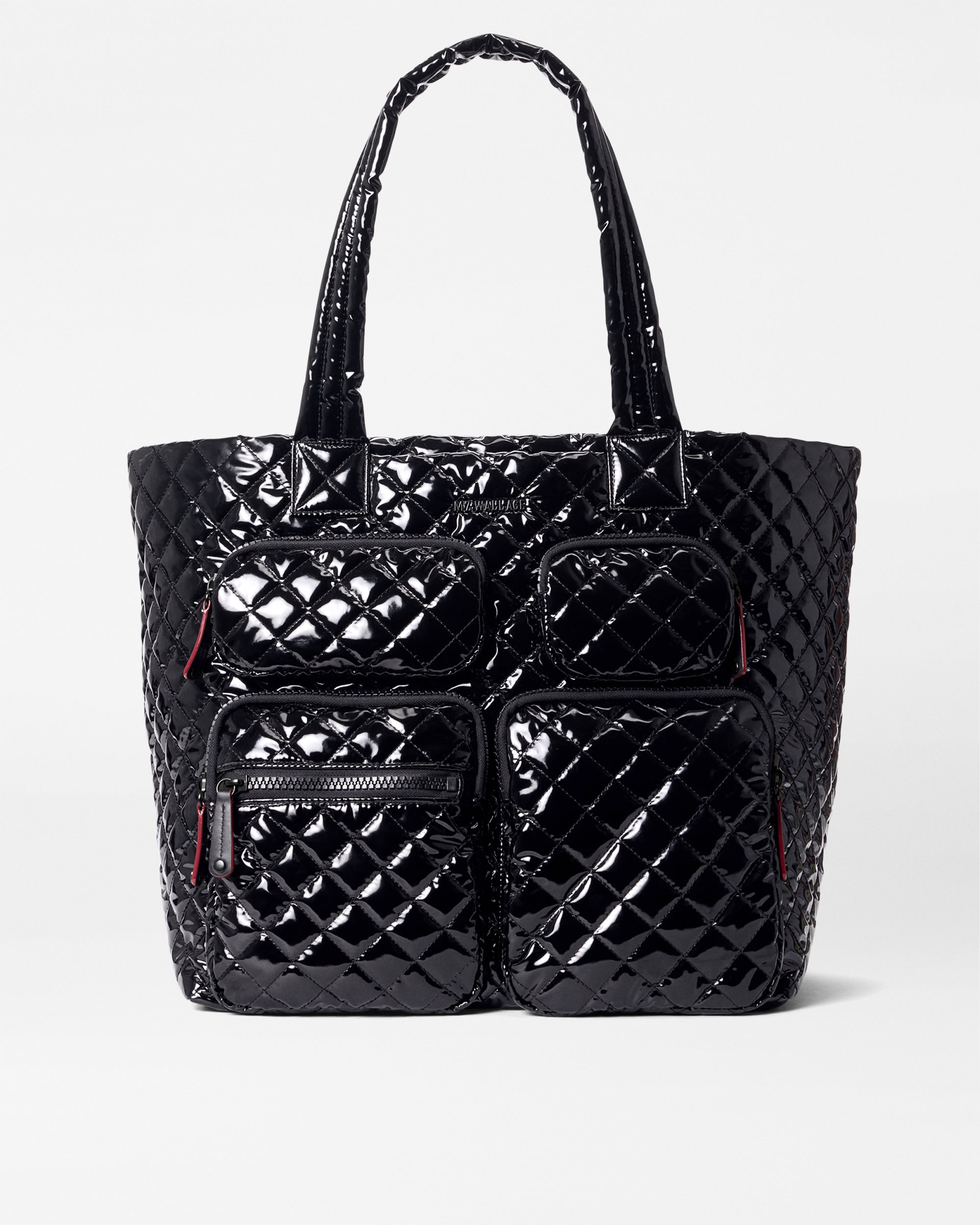 Black Lacquer Large Metro Travel Tote