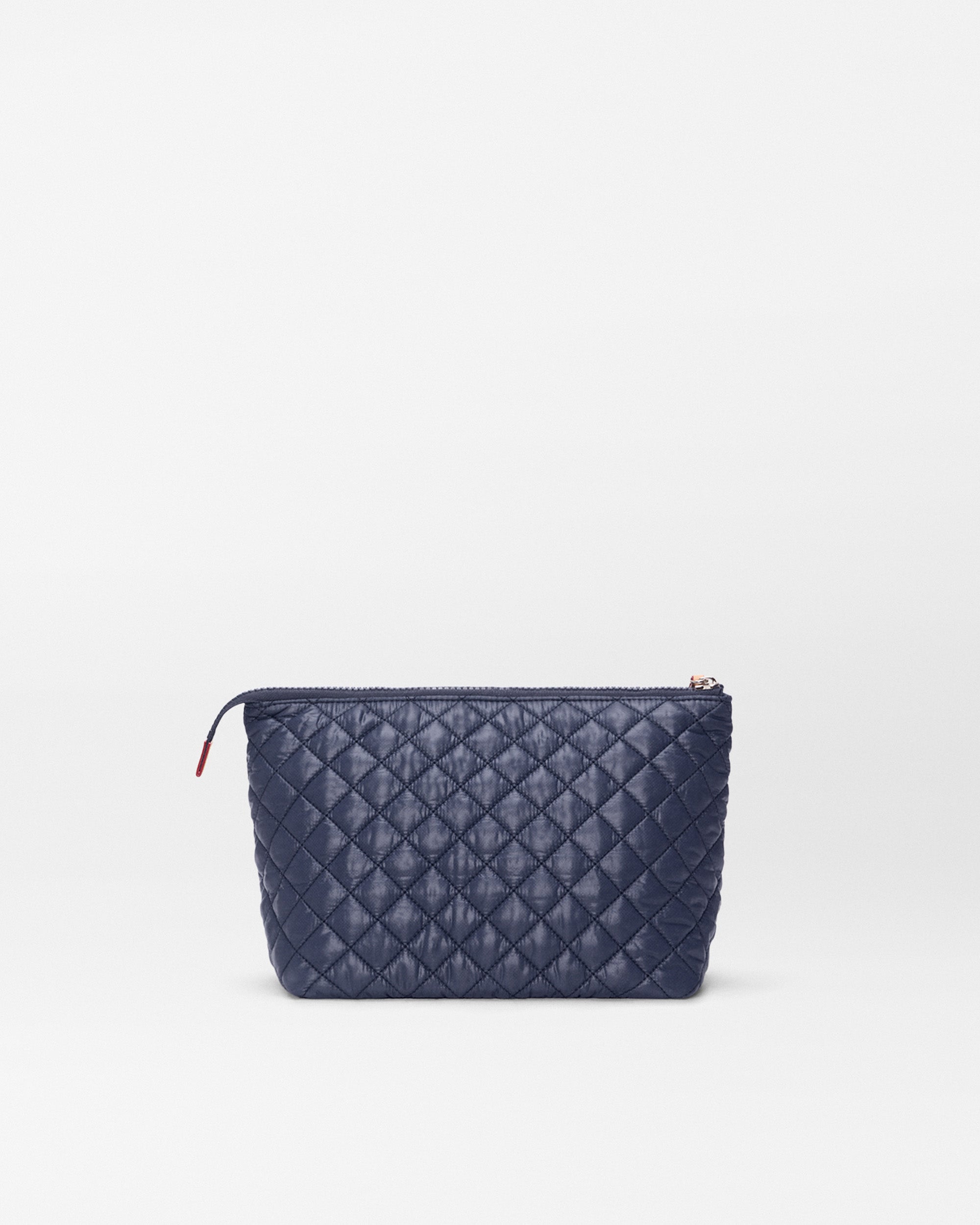 MZ Wallace Dawn Navy Blue Large Zoey Cosmetic Bag - Luxury