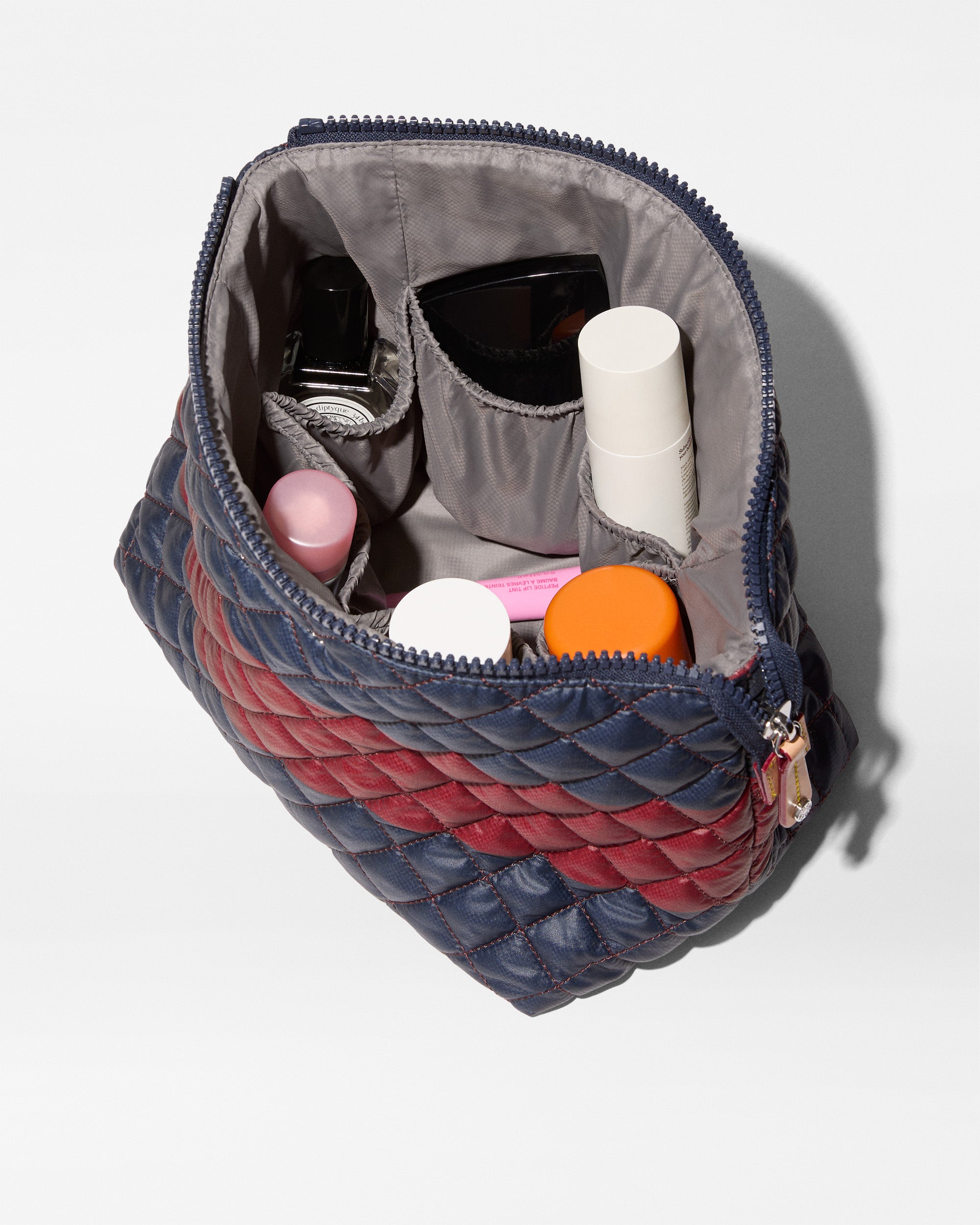 MZ Wallace | Rugby Stripe Zoey Large Zip Pouch