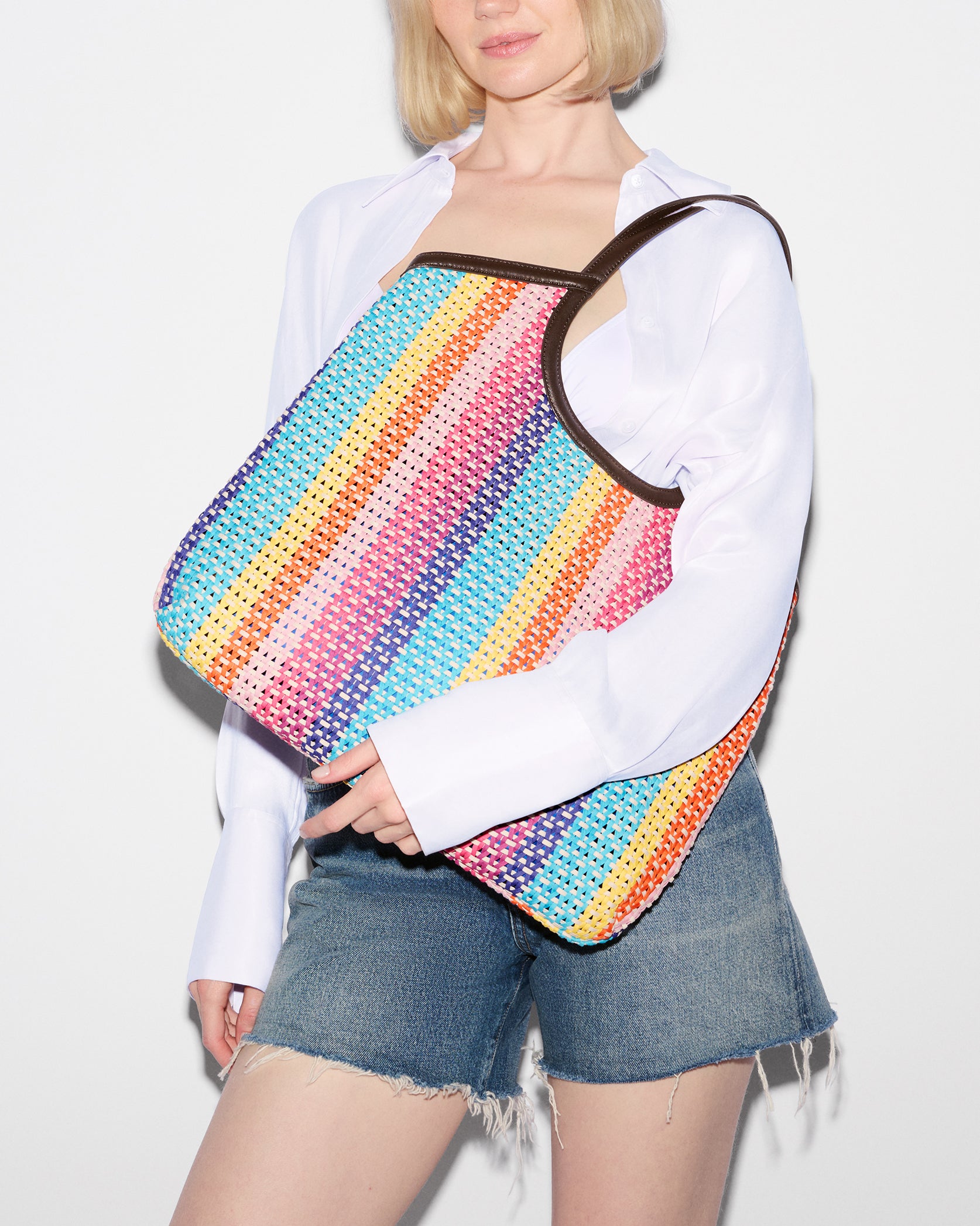 MZ Wallace Feria Stripe Large Georgica Tote – Tote | MZ Wallace