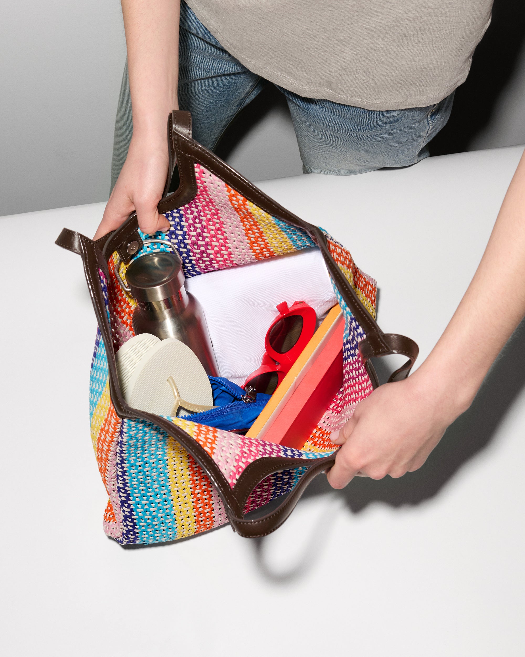 Feria Stripe Large Georgica Tote