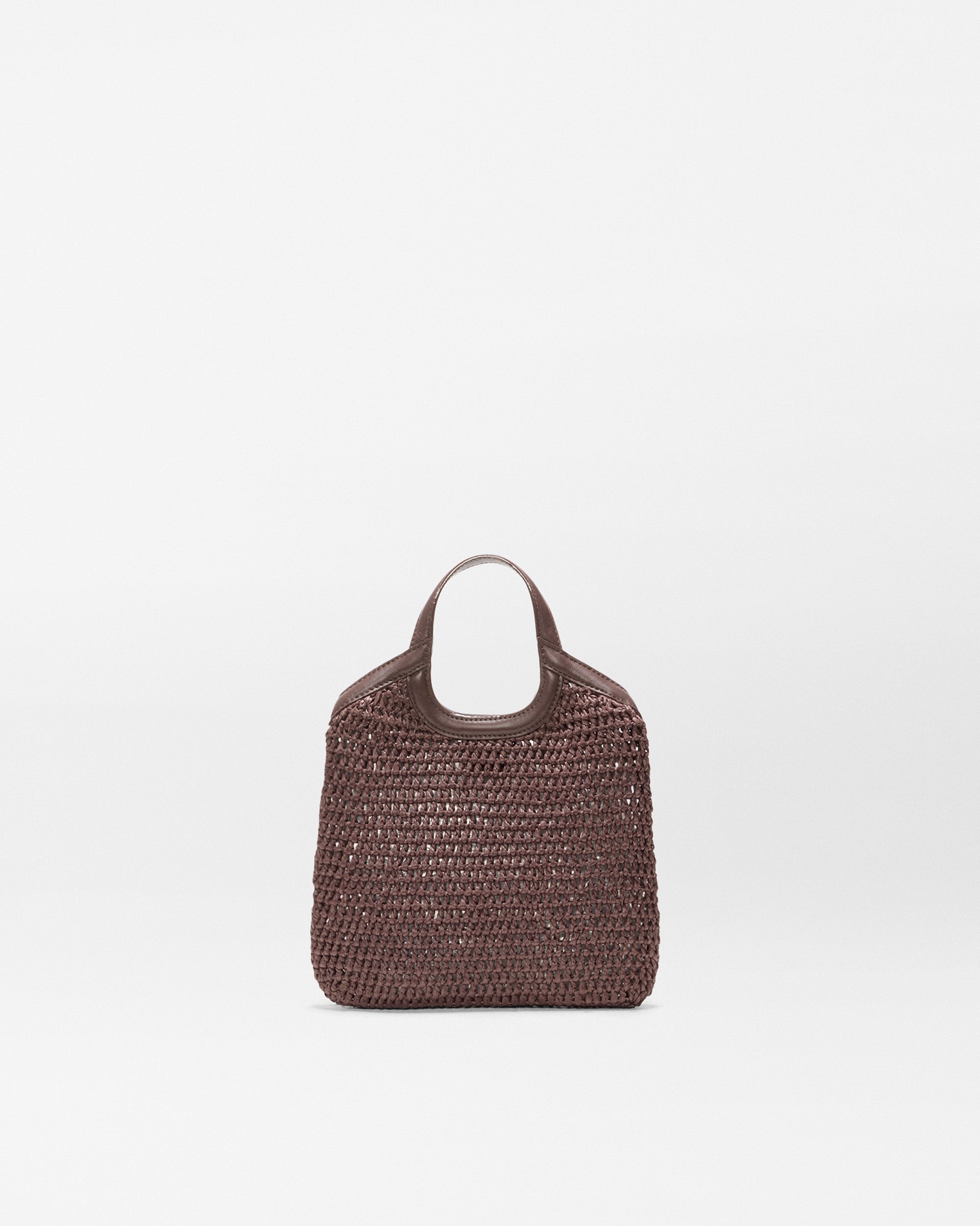 Brown Mini Crochet Georgica Tote
