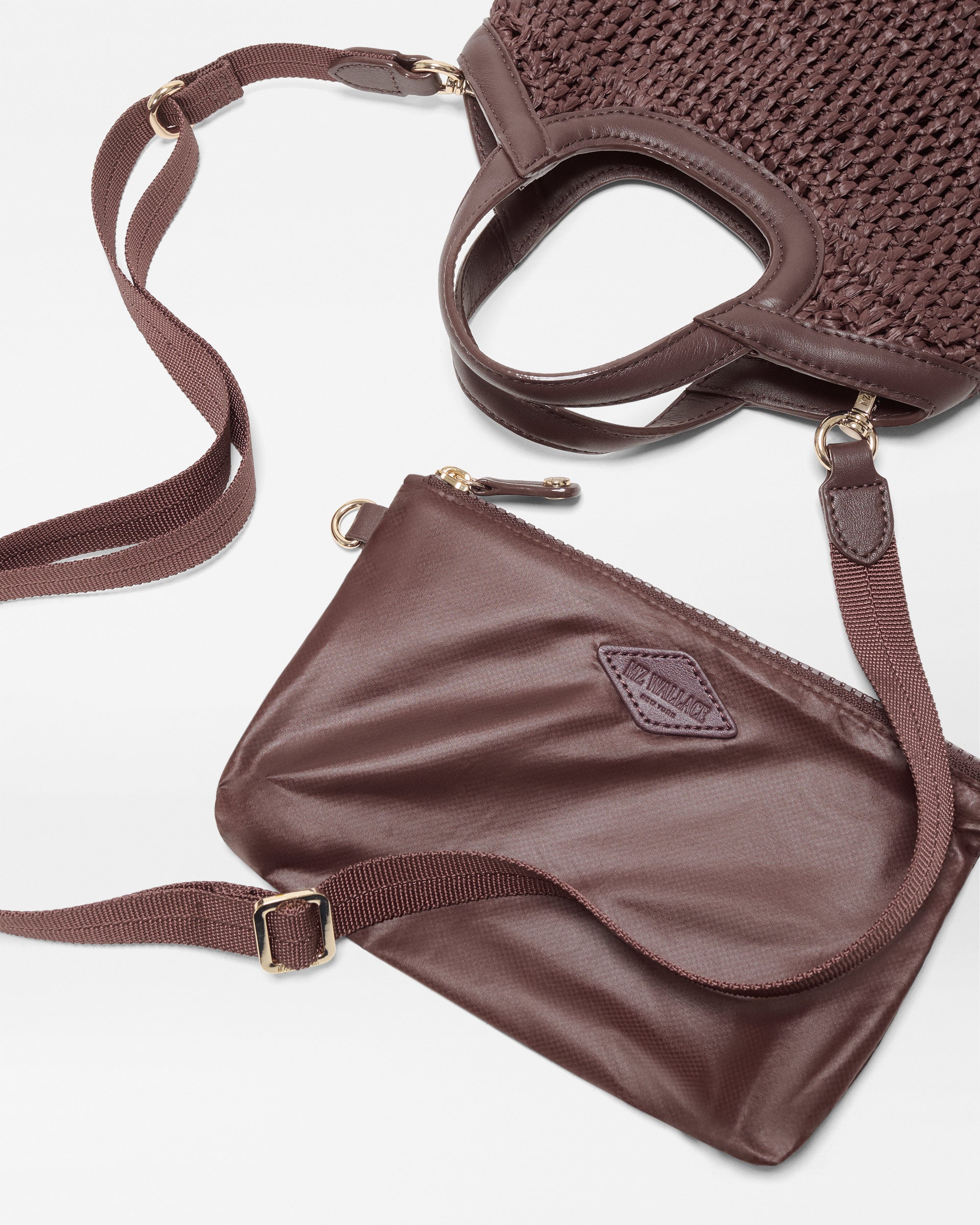 Brown Mini Crochet Georgica Tote