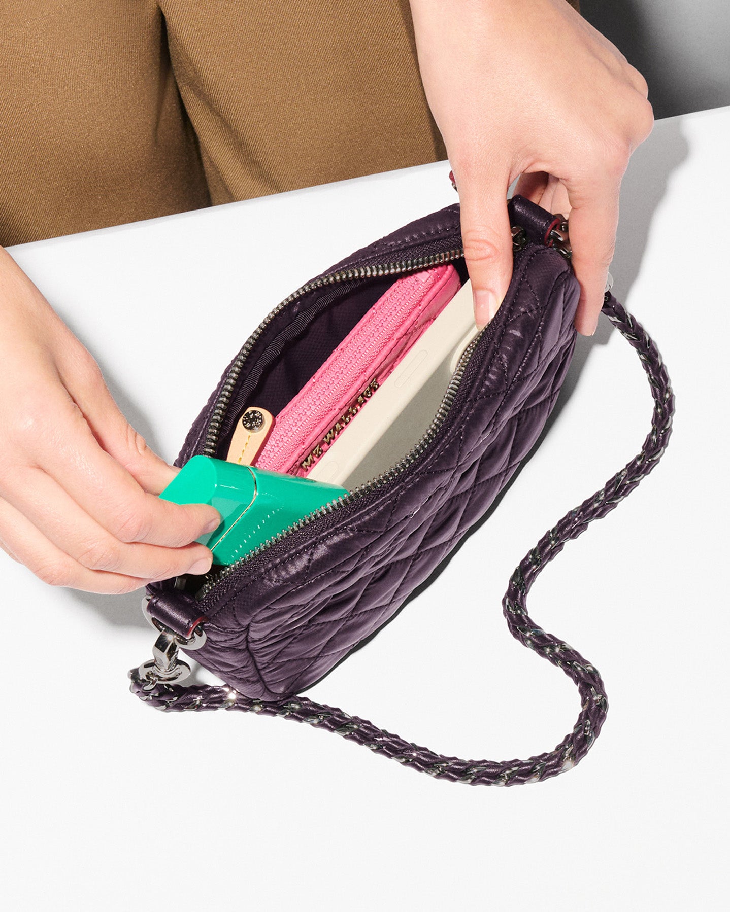 Raisin Mini Crosby Crossbody