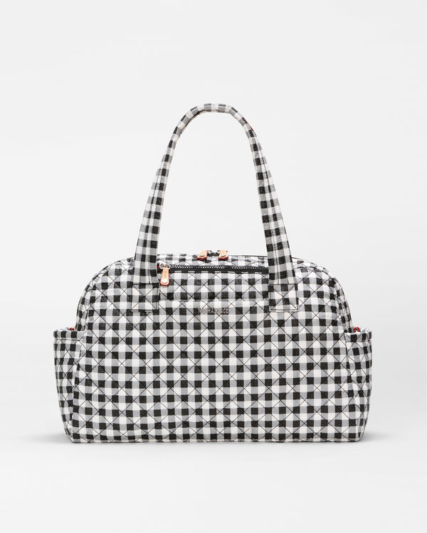 Black/White Gingham Jimmy Deluxe Duffel