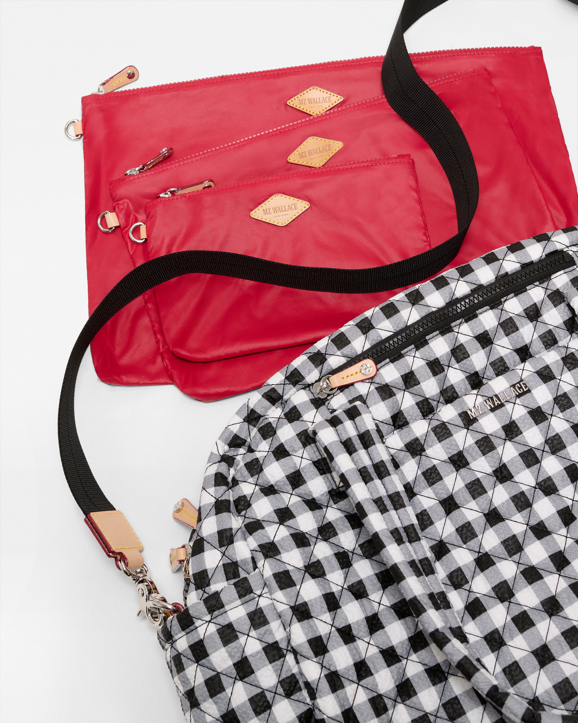 Black/White Gingham Jimmy Deluxe Duffel