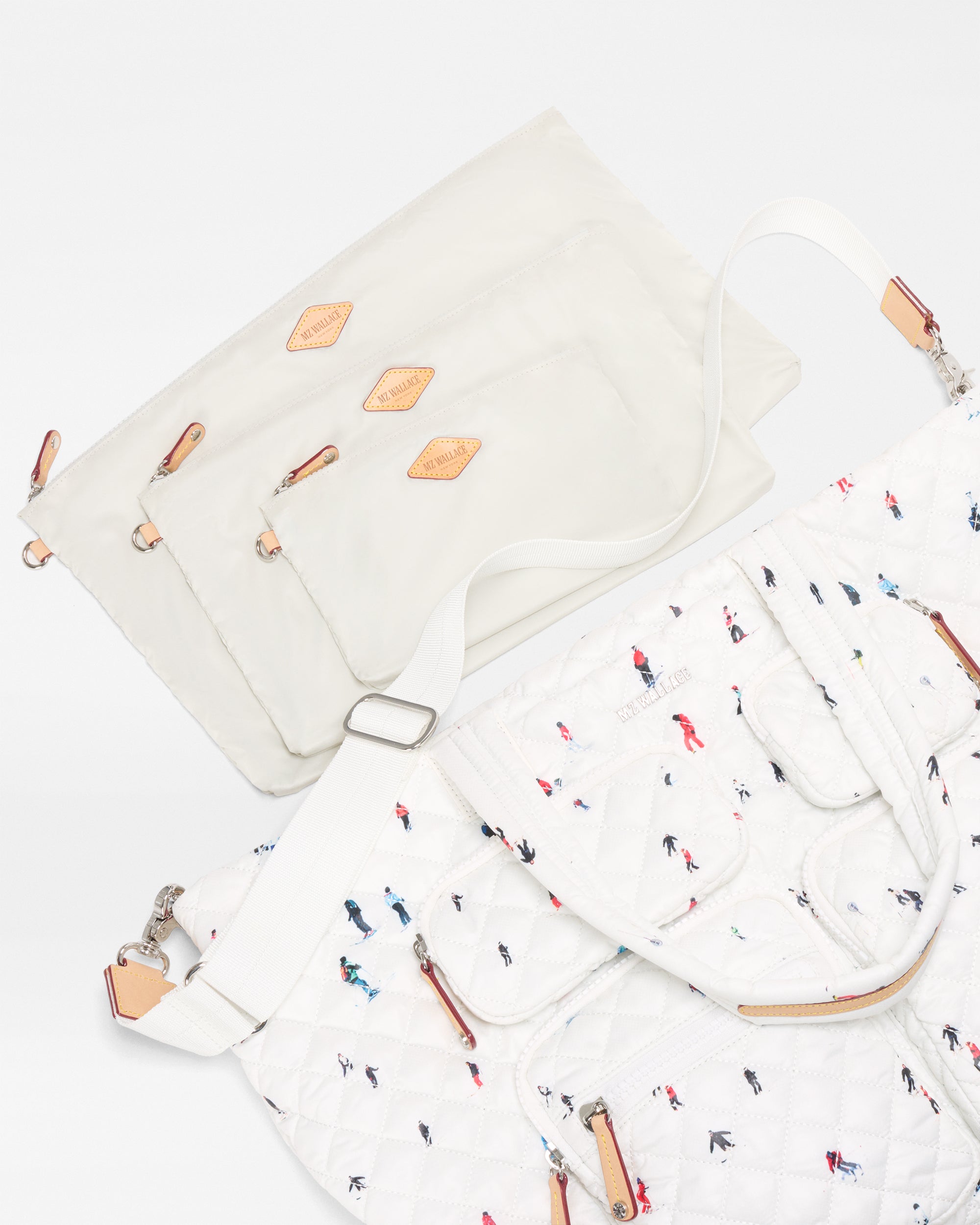 Dede Ski Print Large Metro Travel Tote