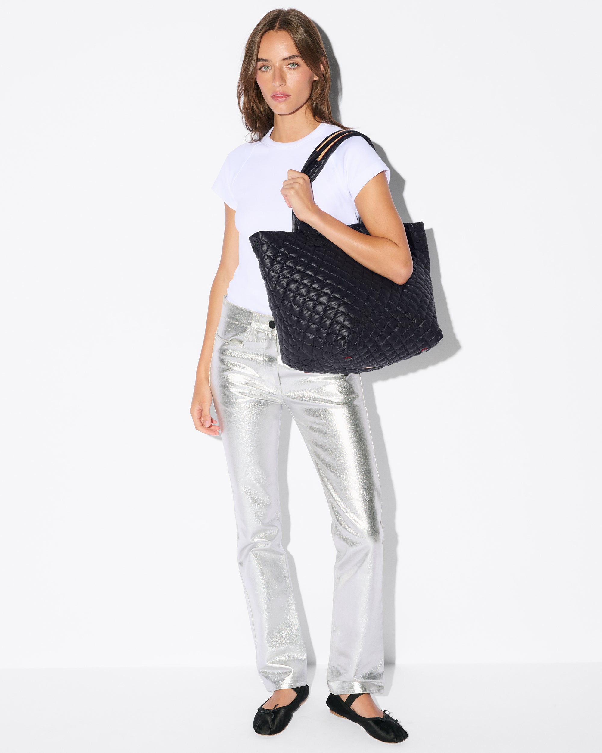 Black Medium Metro Tote Deluxe II