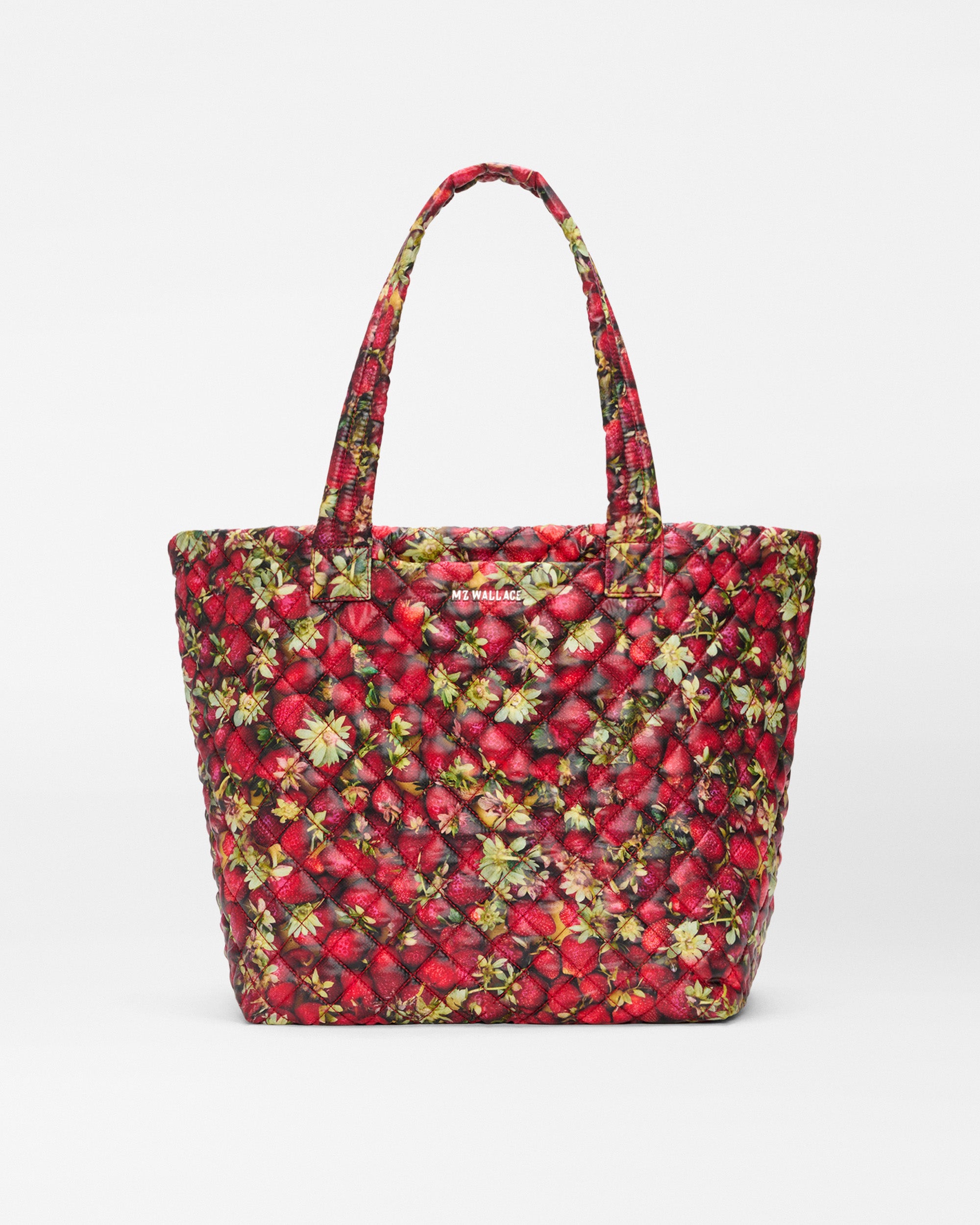Strawberry Print Medium Metro Tote Deluxe
