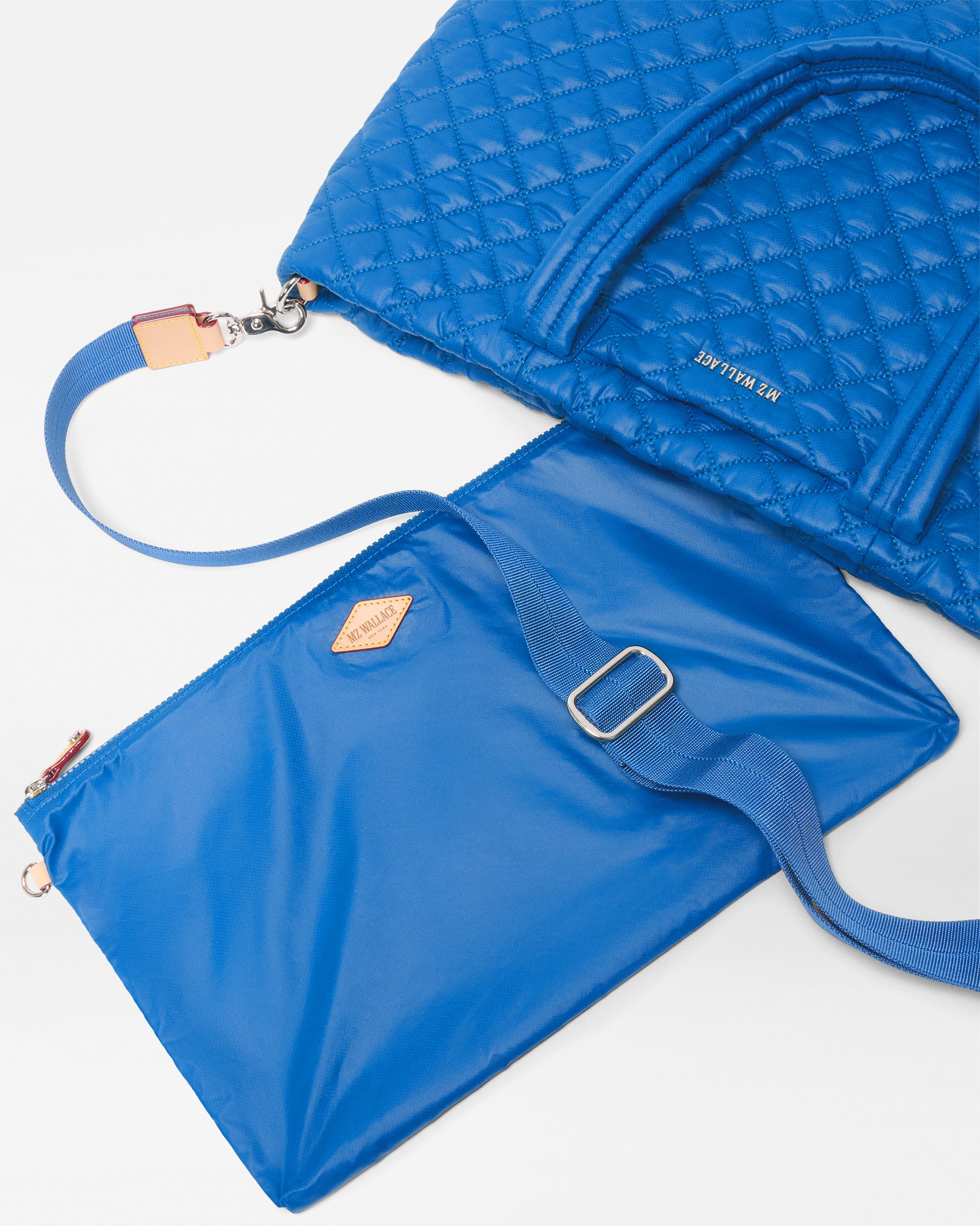 MZ Wallace Surf Blue Medium Metro Tote Deluxe – Tote | MZ Wallace