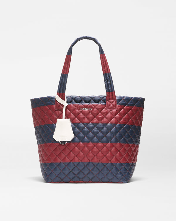 Rugby Stripe Medium Metro Tote Deluxe