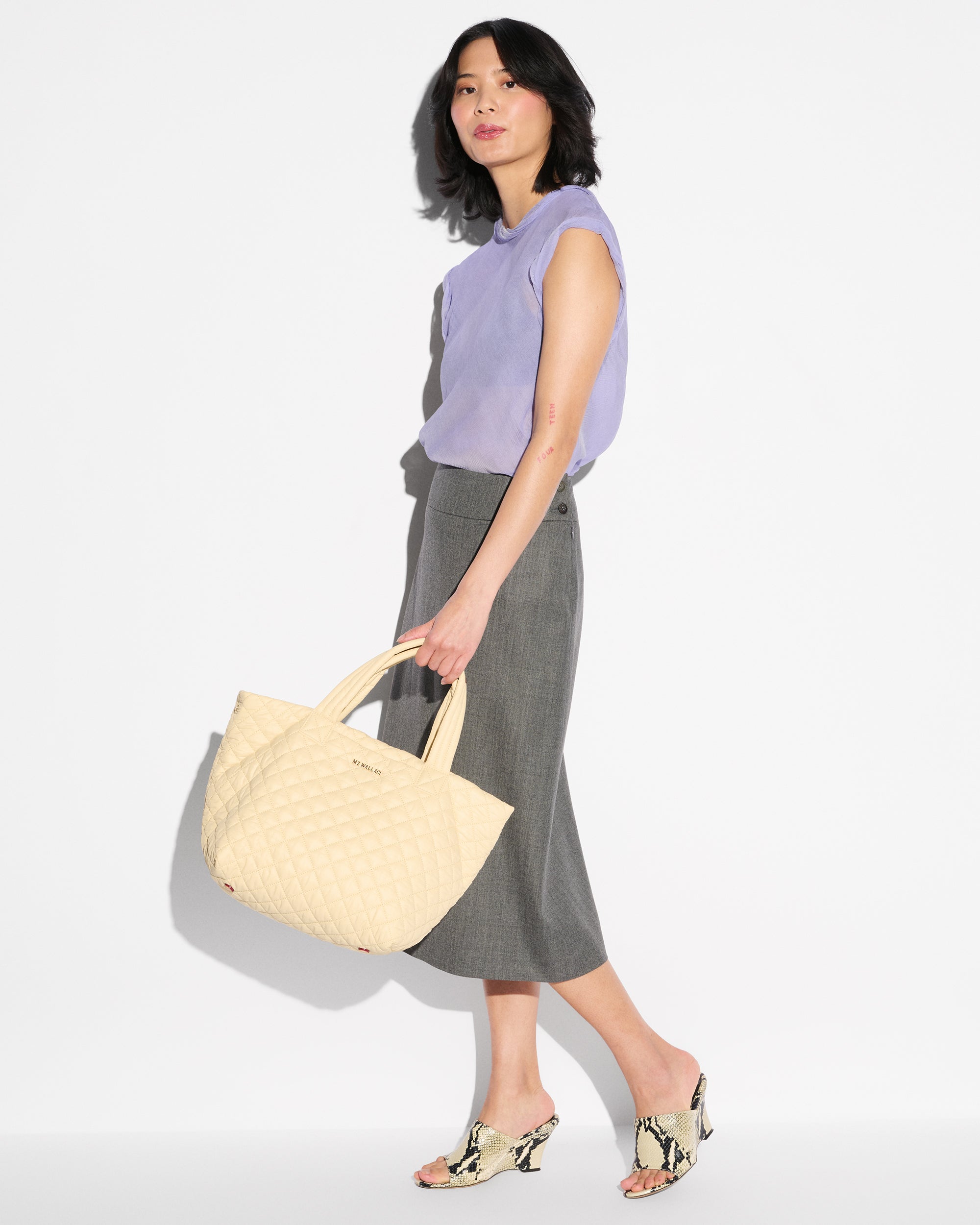 MZ Wallace | Chamomile Small Metro Tote Deluxe