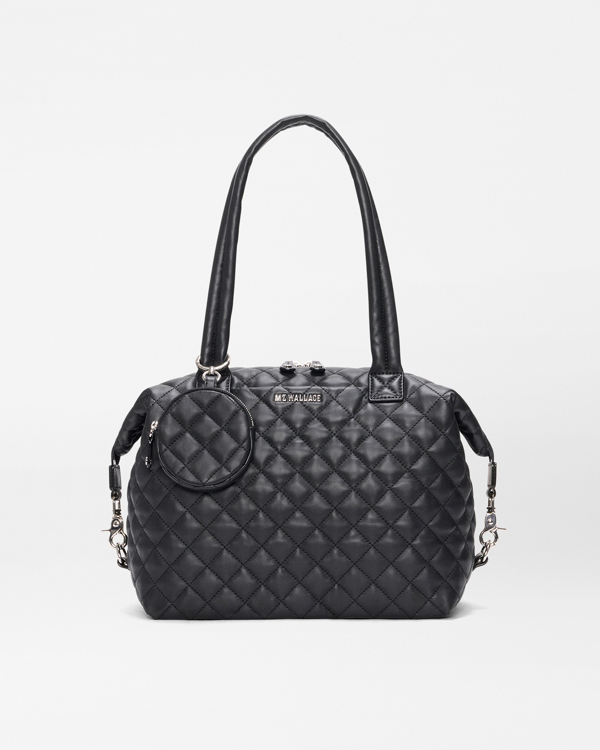 Black Quilted Leather Medium Sutton Deluxe