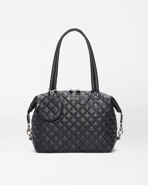Black Quilted Leather Medium Sutton Deluxe