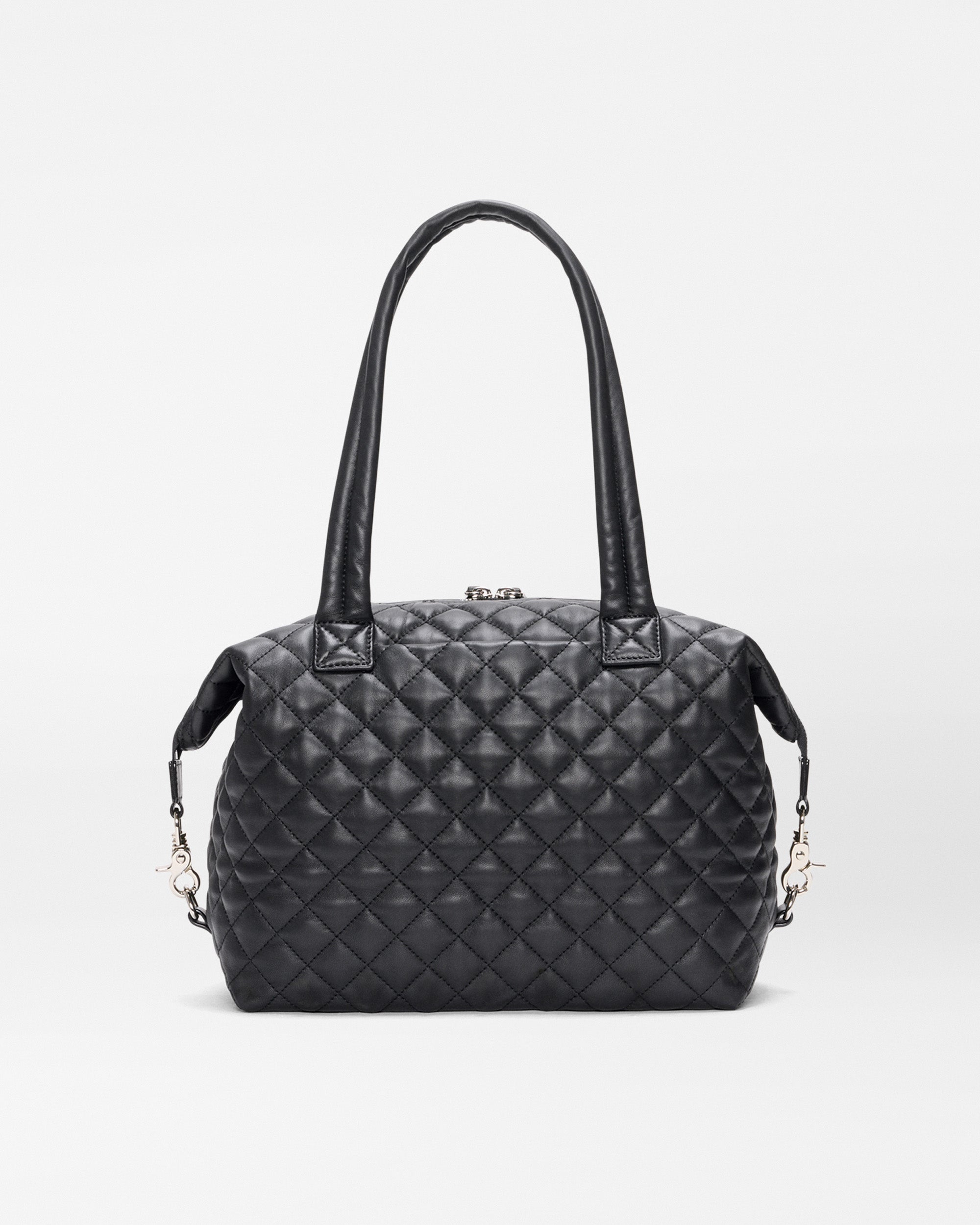 Black Quilted Leather Medium Sutton Deluxe