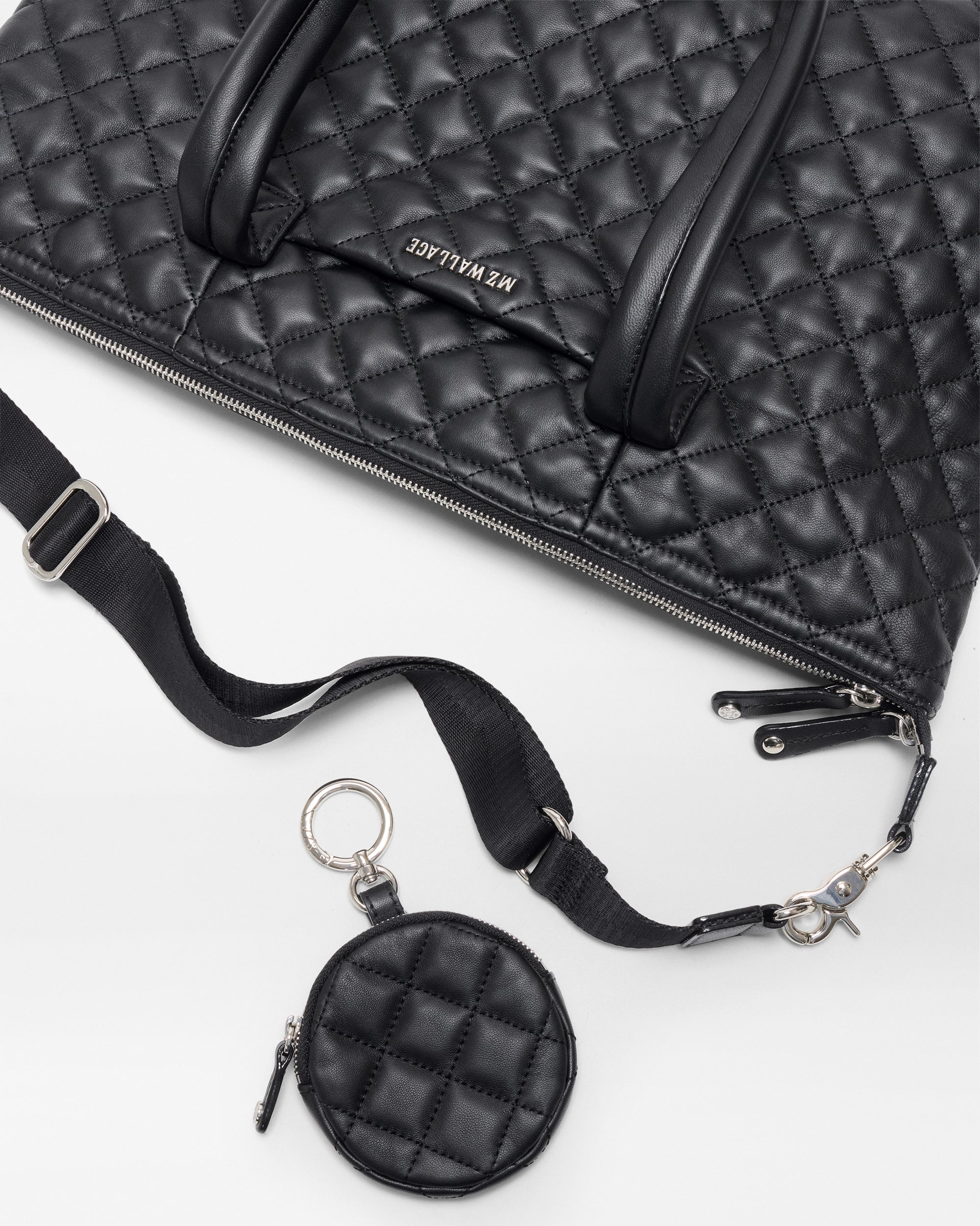 Black Quilted Leather Medium Sutton Deluxe